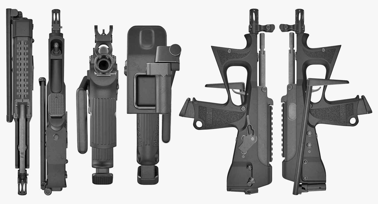 Submachine Gun PP 2000 3D