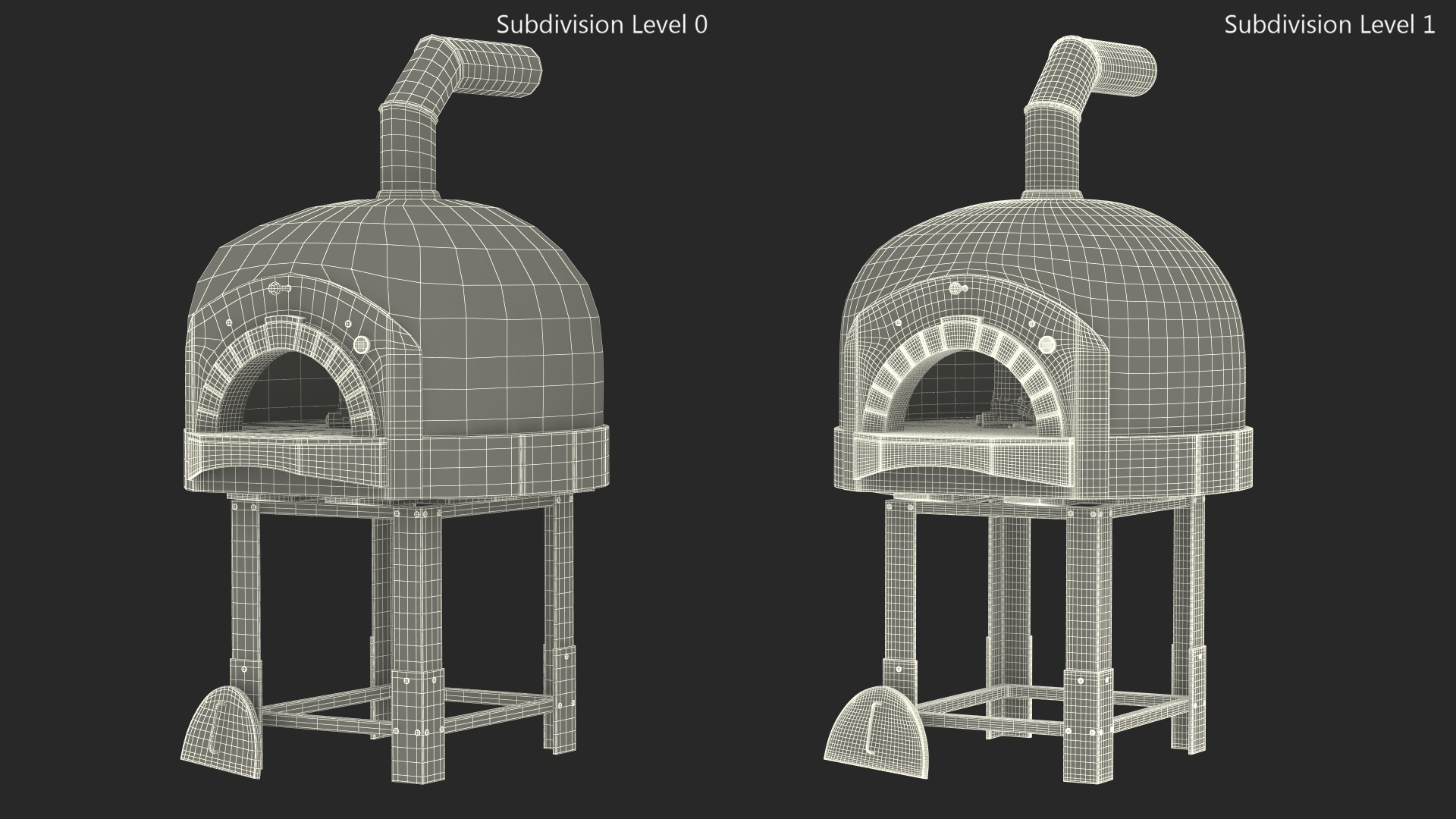 Traditional Pizza Oven ASTerm 3D model