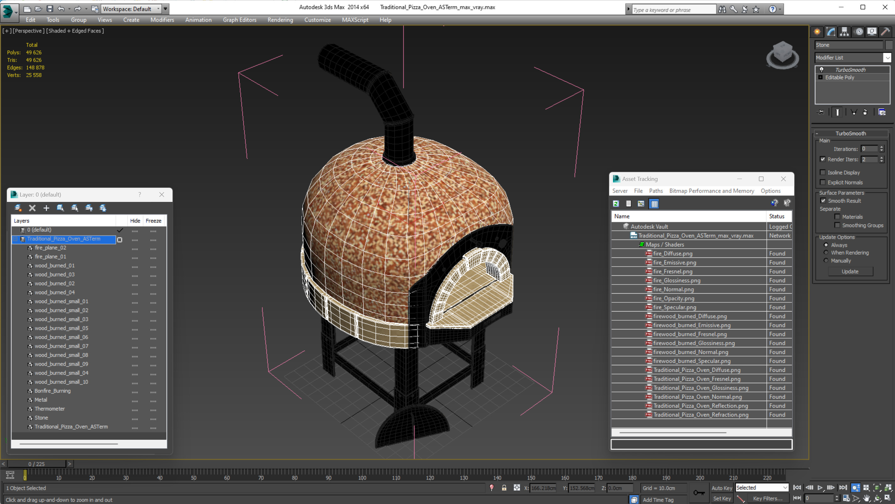 Traditional Pizza Oven ASTerm 3D model