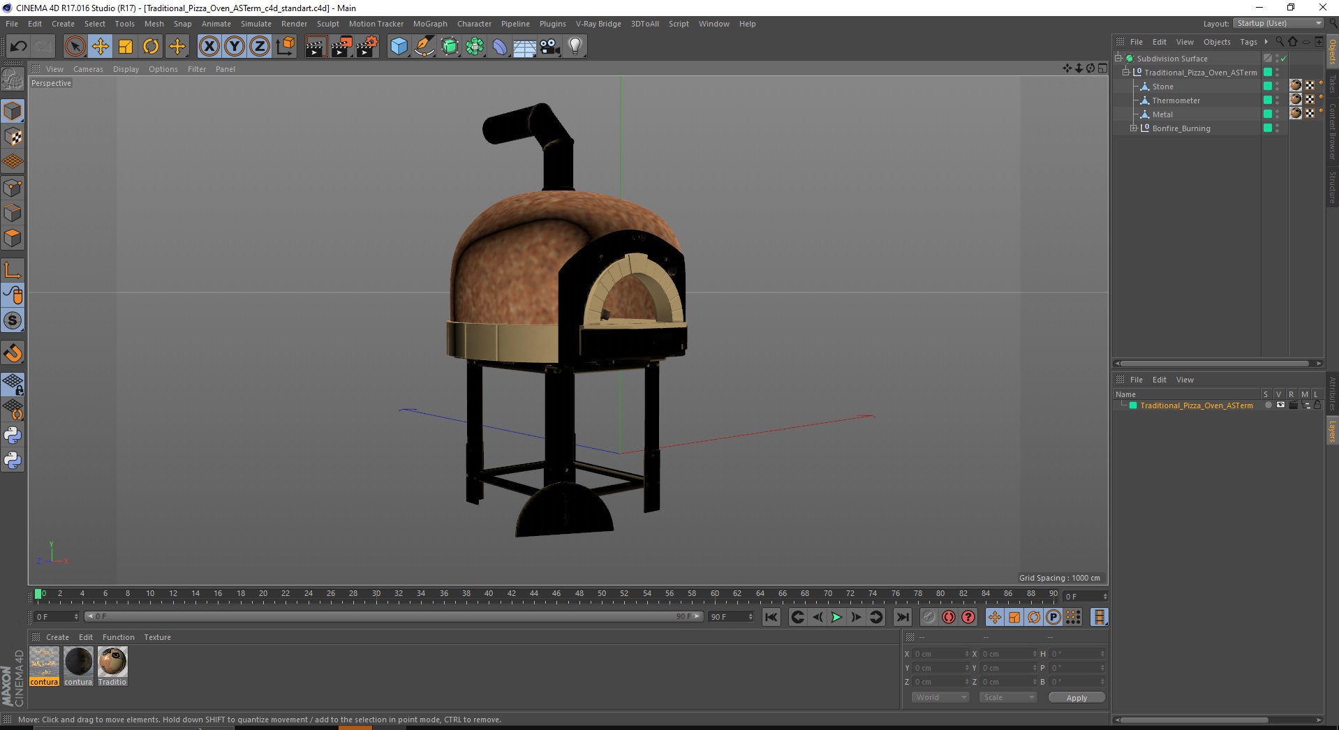 Traditional Pizza Oven ASTerm 3D model