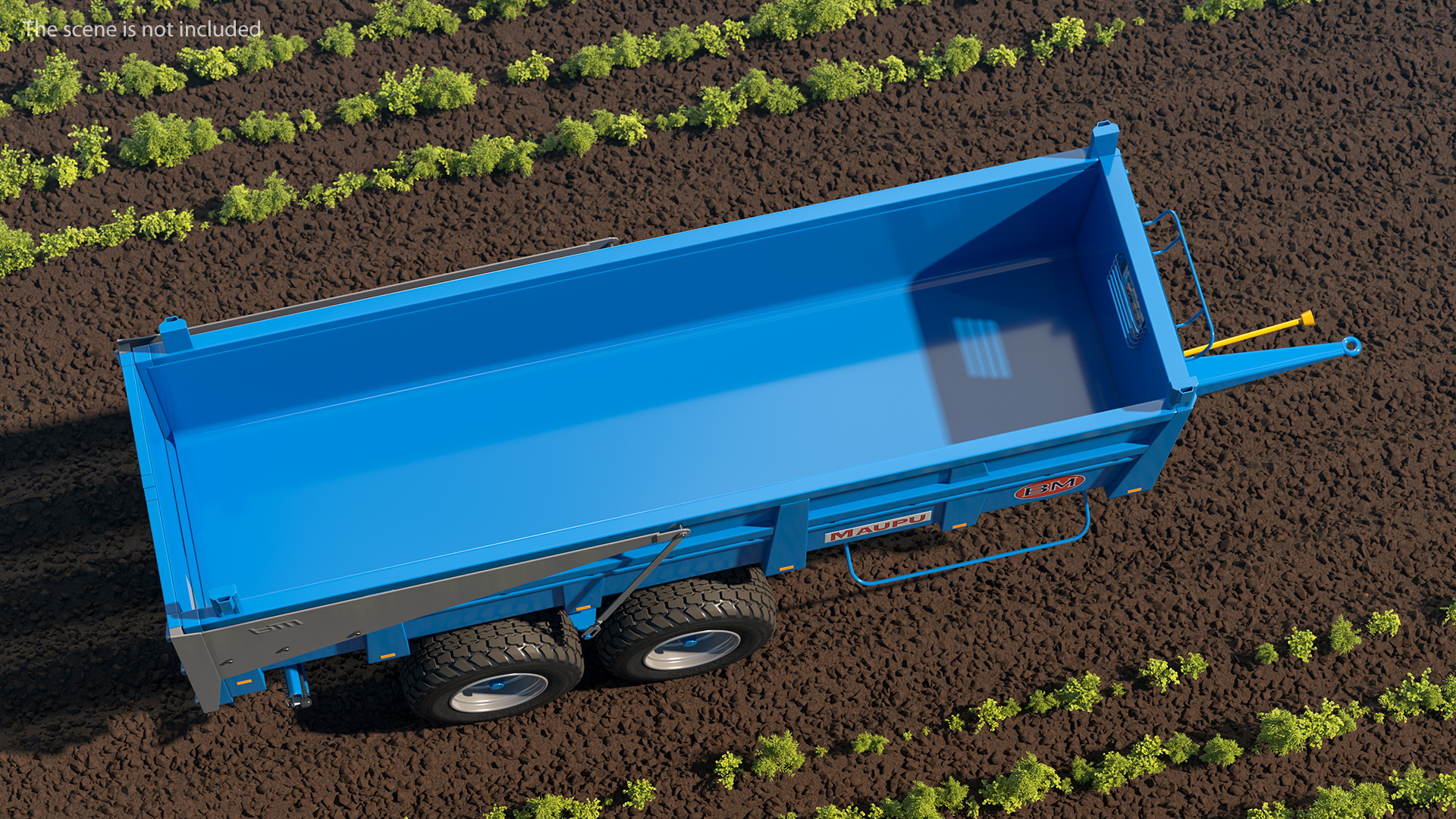 3D Maupu 18t Trailer Clean model