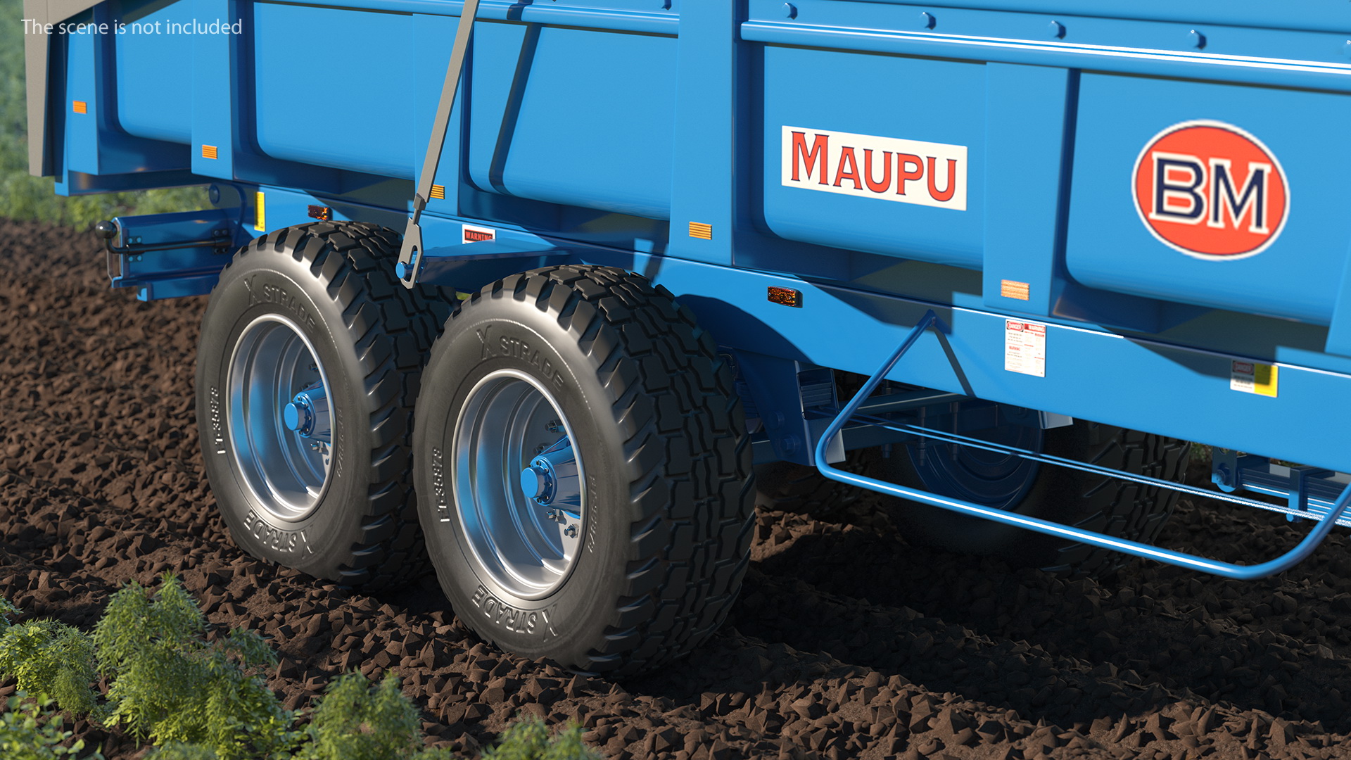 3D Maupu 18t Trailer Clean model