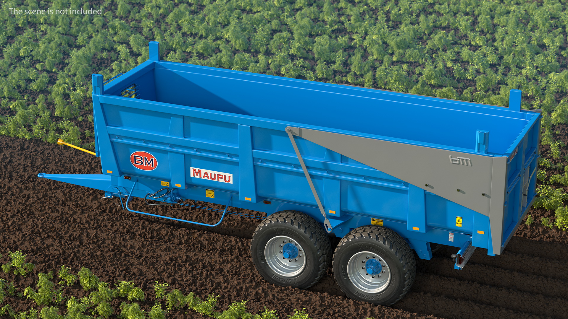 3D Maupu 18t Trailer Clean model