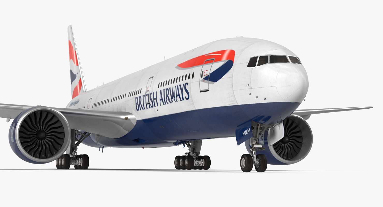 3D model Boeing 777 200 British Airways