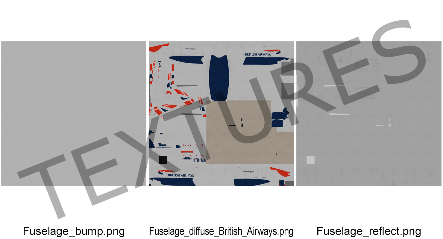 3D model Boeing 777 200 British Airways