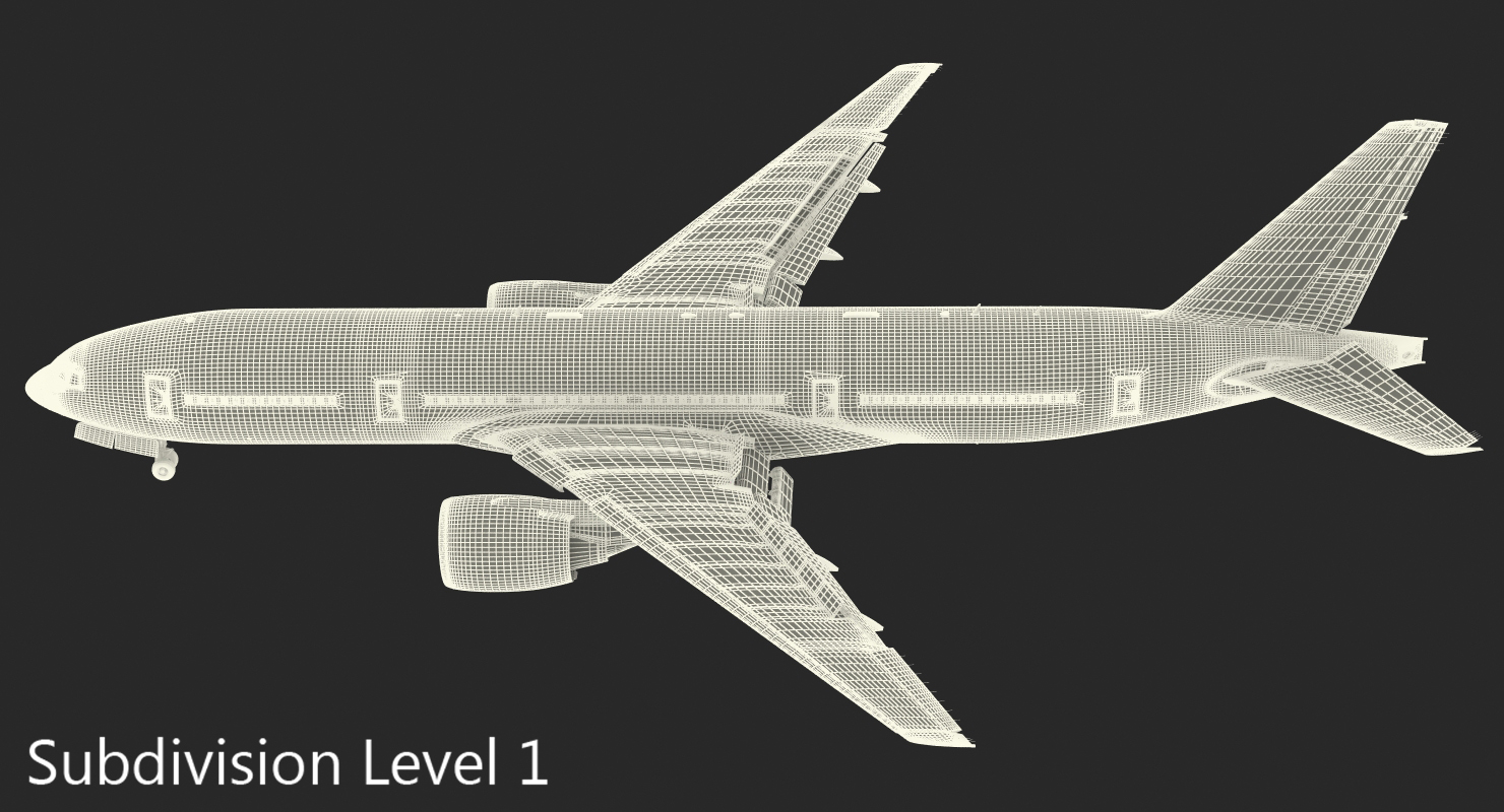 3D model Boeing 777 200 British Airways