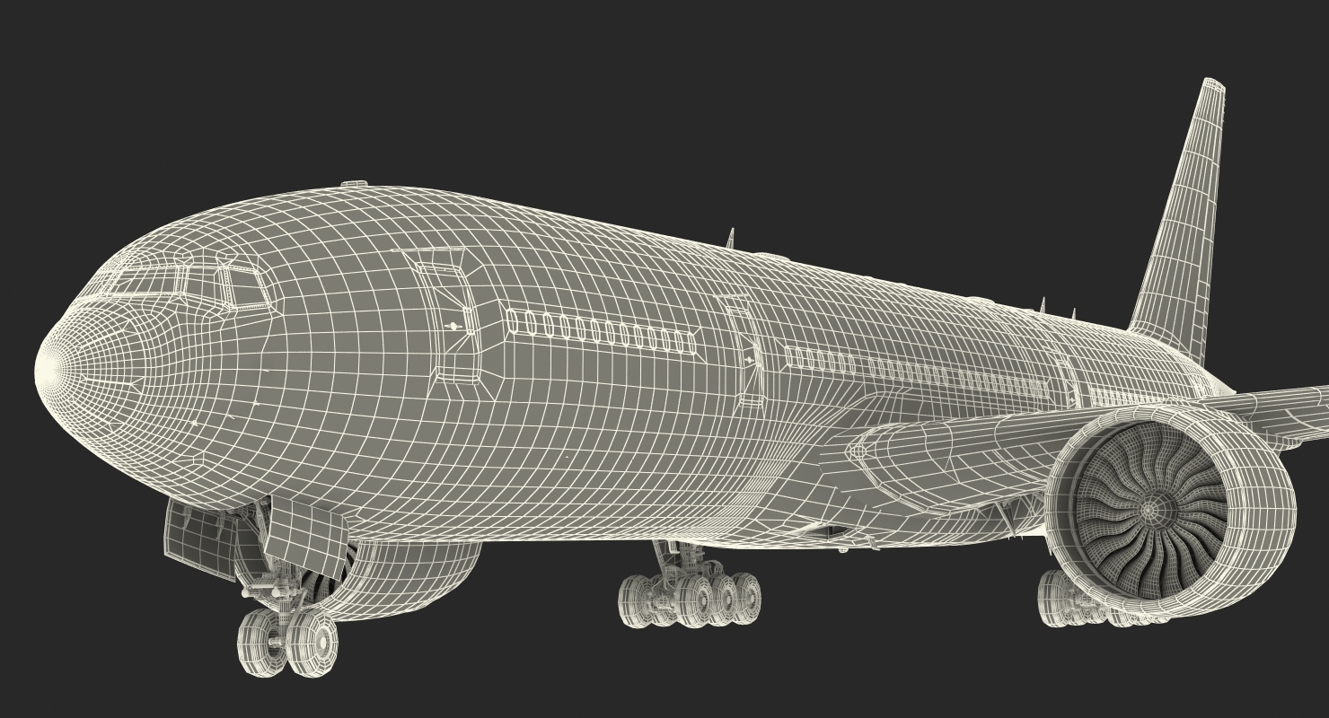 3D model Boeing 777 200 British Airways