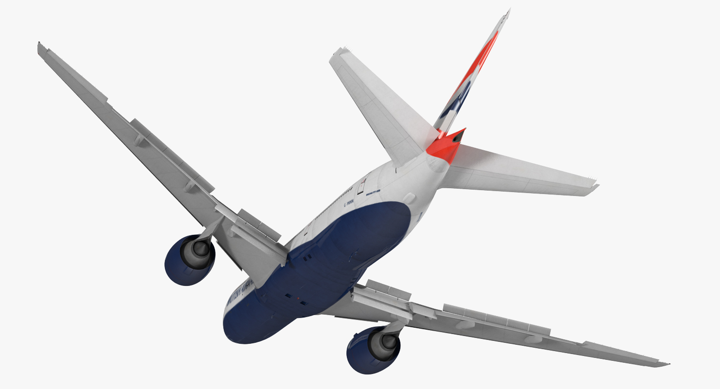 3D model Boeing 777 200 British Airways