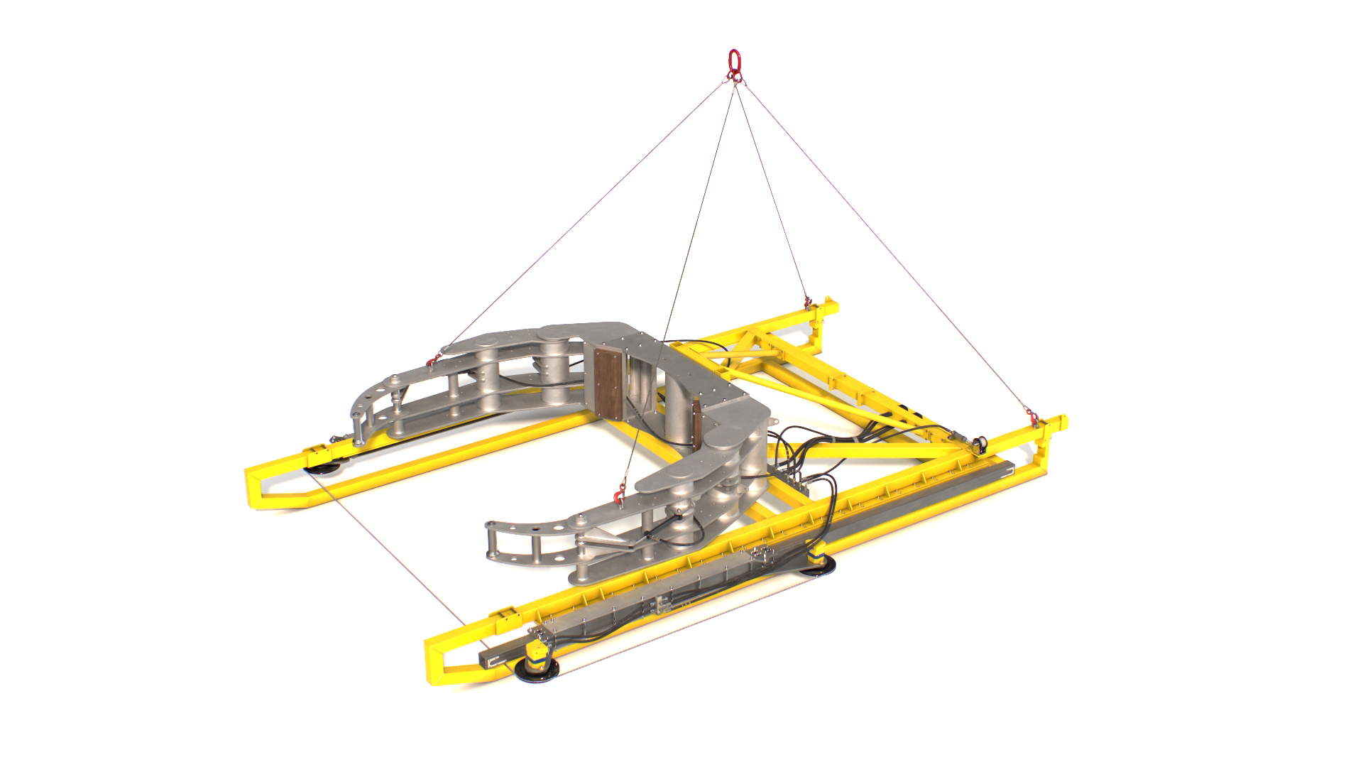 3D model Offshore Subsea Excavation Cutter Rigged