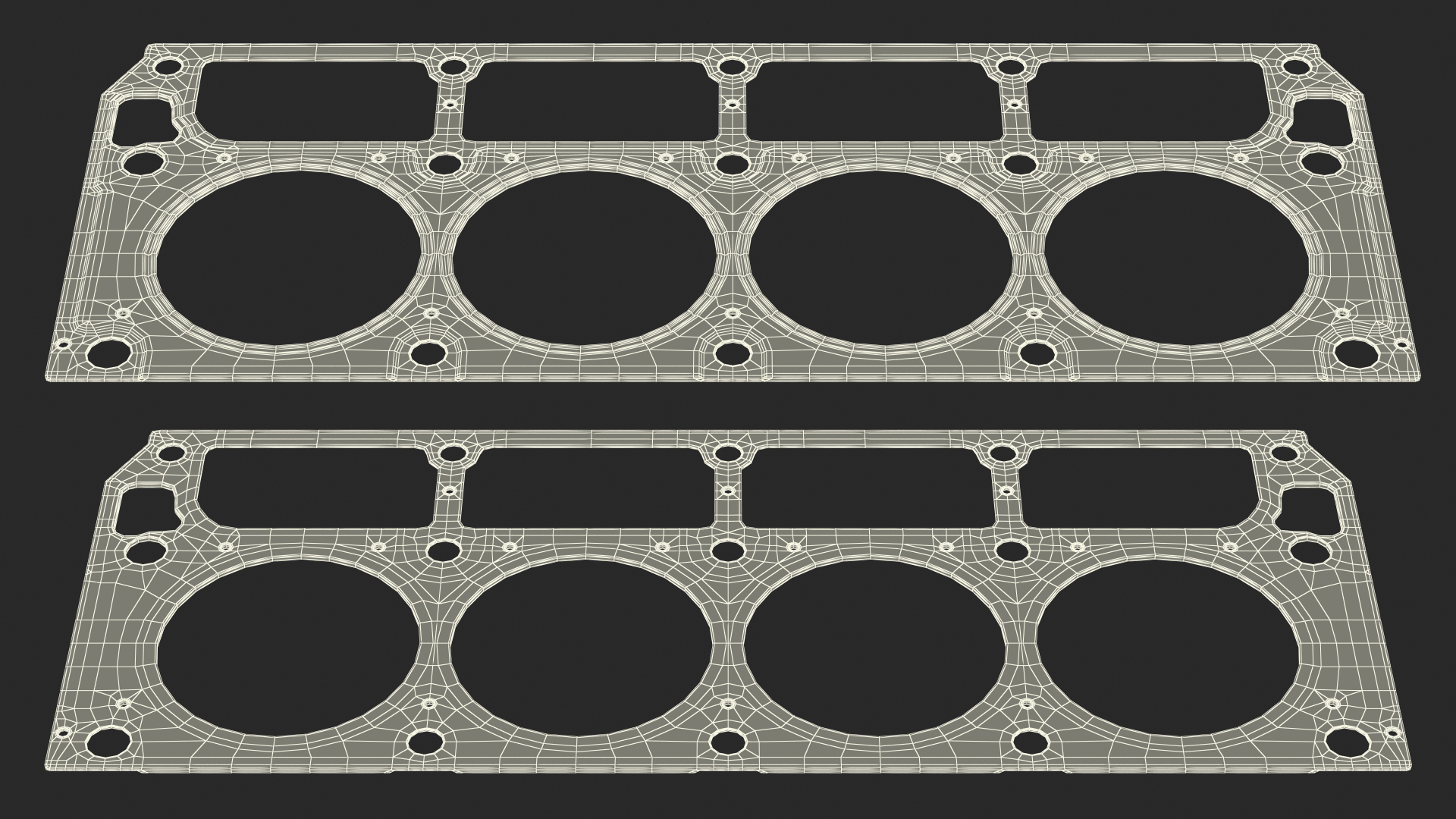 Cylinder Head Gasket GM Brass 3D model