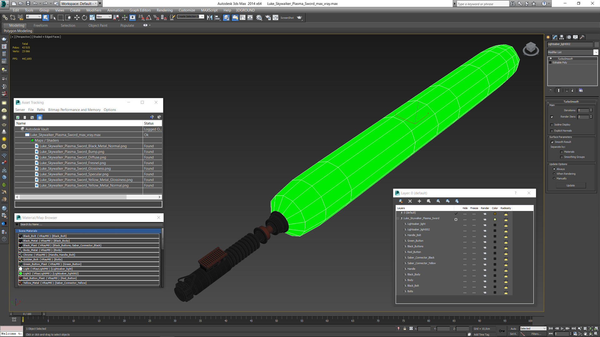 Luke Skywalker Plasma Sword 3D