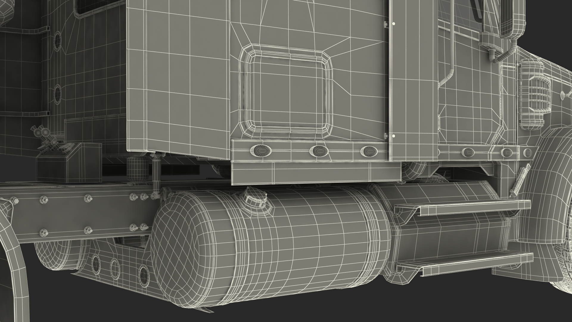 3D Freightliner Truck with Reefer Trailer model