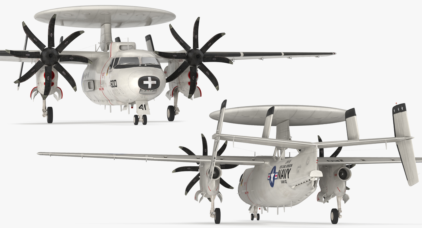 3D Grumman E 2 Hawkeye tactical Early Warning Aircraft