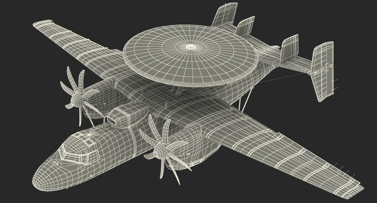 3D Grumman E 2 Hawkeye tactical Early Warning Aircraft