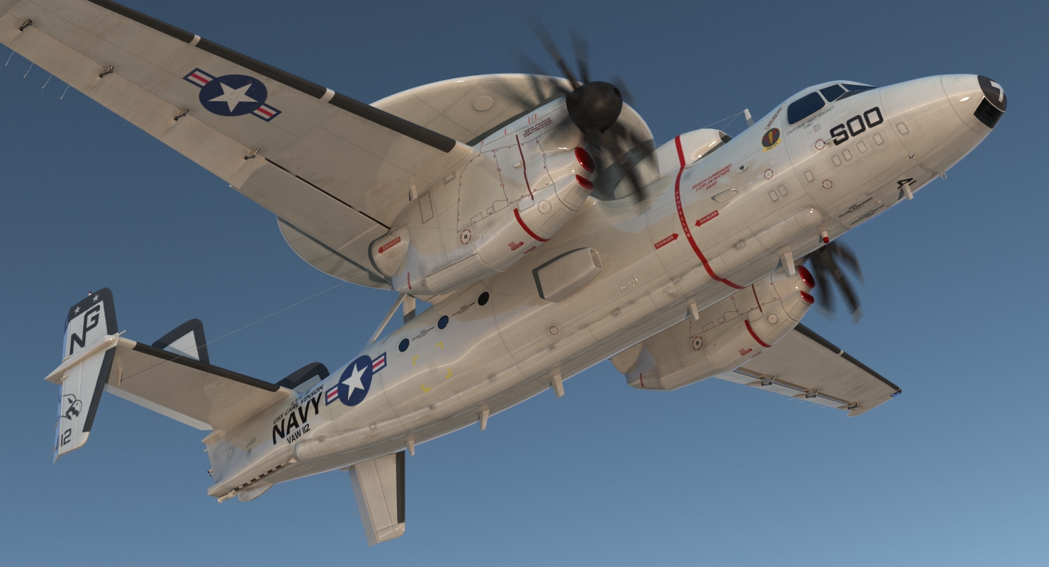 3D Grumman E 2 Hawkeye tactical Early Warning Aircraft