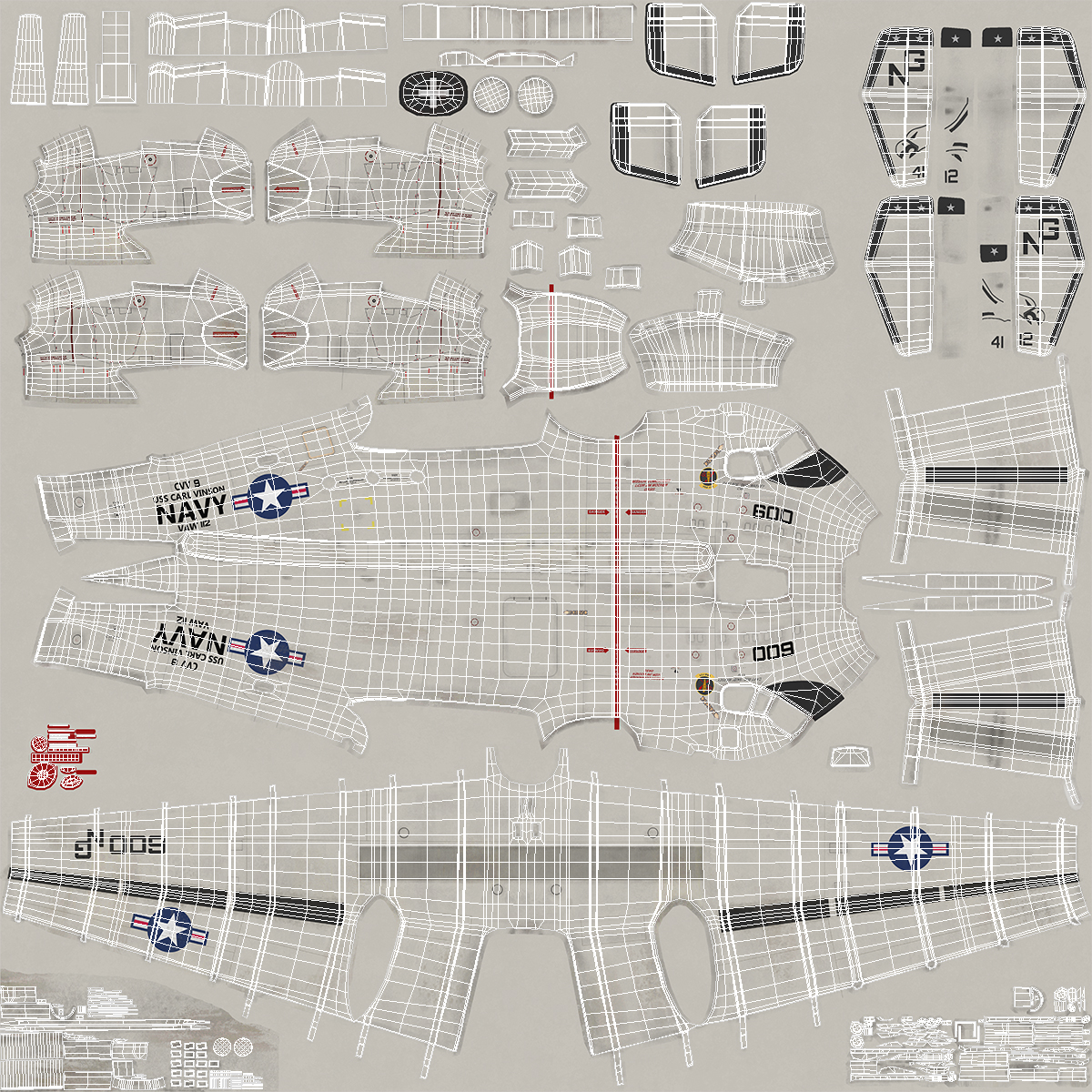 3D Grumman E 2 Hawkeye tactical Early Warning Aircraft