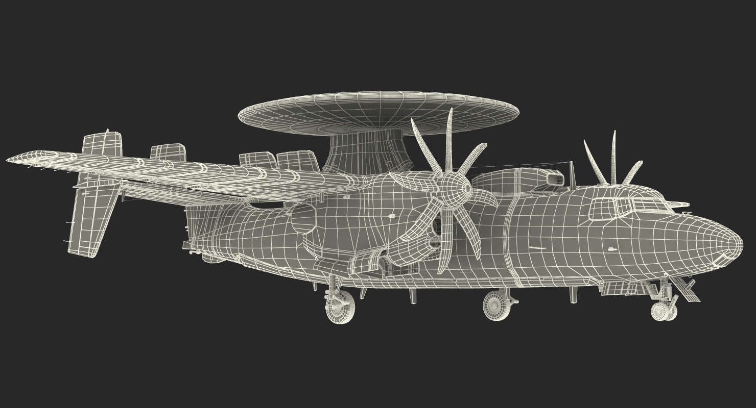 3D Grumman E 2 Hawkeye tactical Early Warning Aircraft