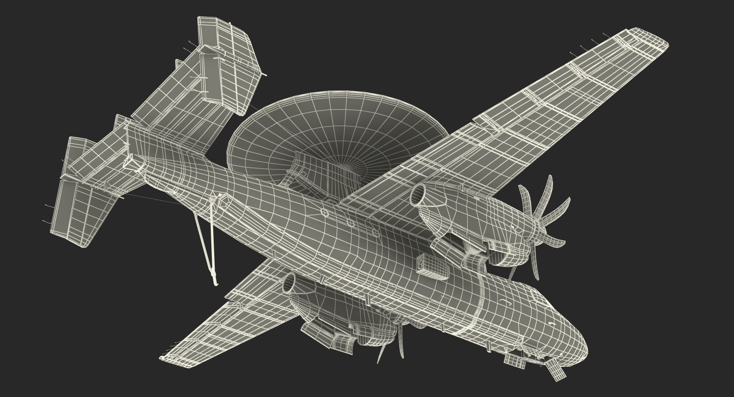 3D Grumman E 2 Hawkeye tactical Early Warning Aircraft