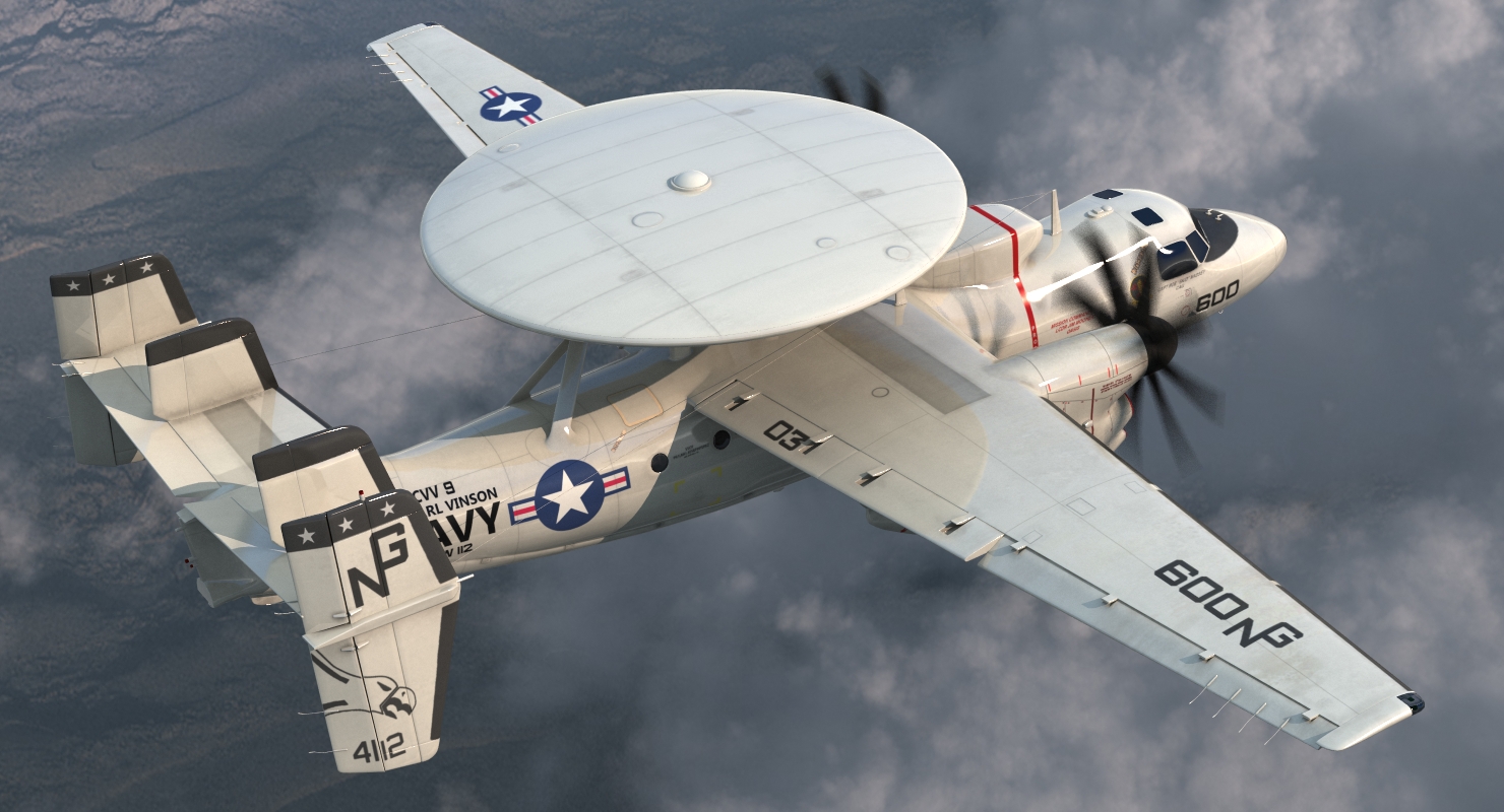 3D Grumman E 2 Hawkeye tactical Early Warning Aircraft