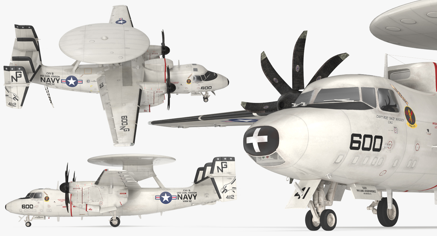 3D Grumman E 2 Hawkeye tactical Early Warning Aircraft