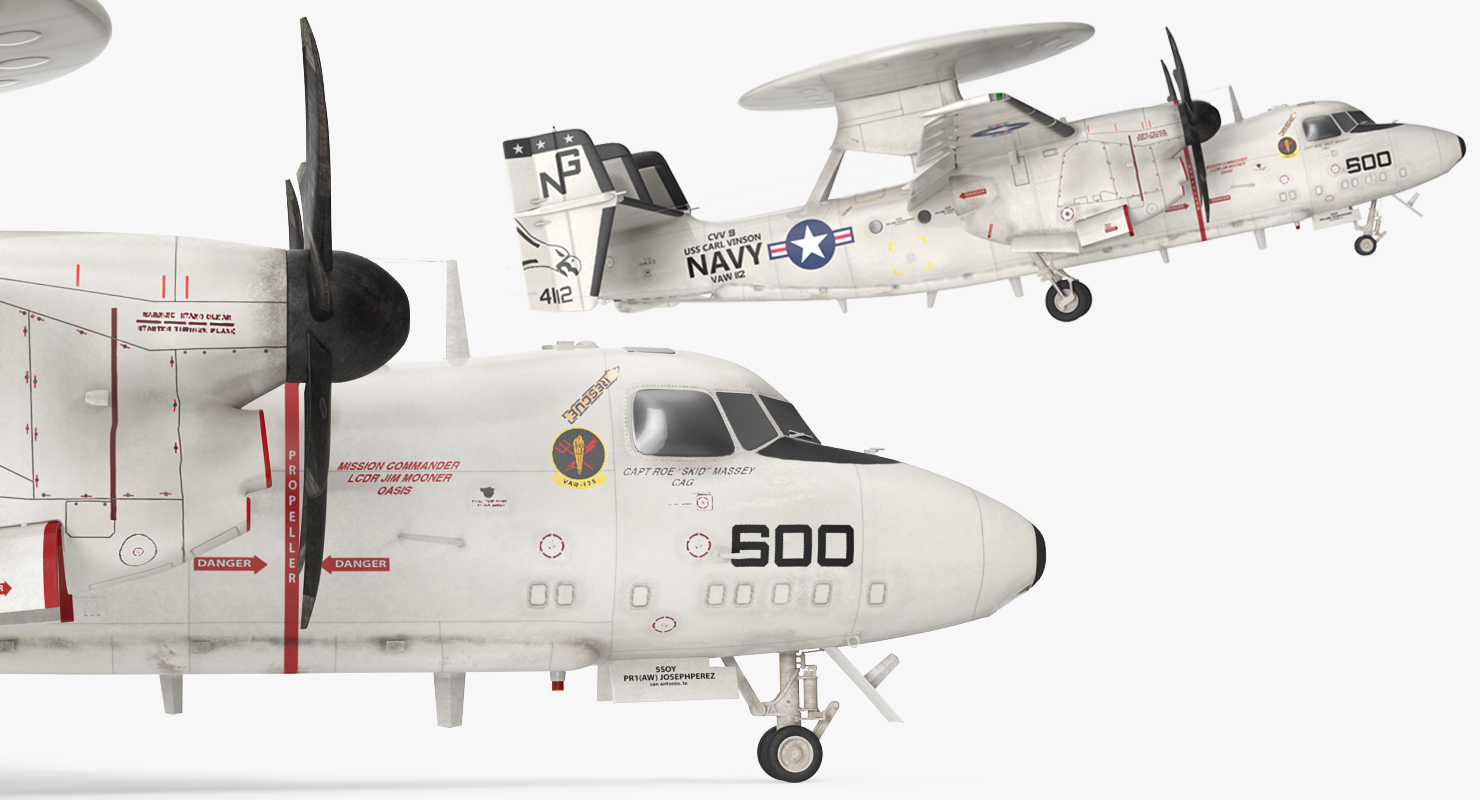 3D Grumman E 2 Hawkeye tactical Early Warning Aircraft