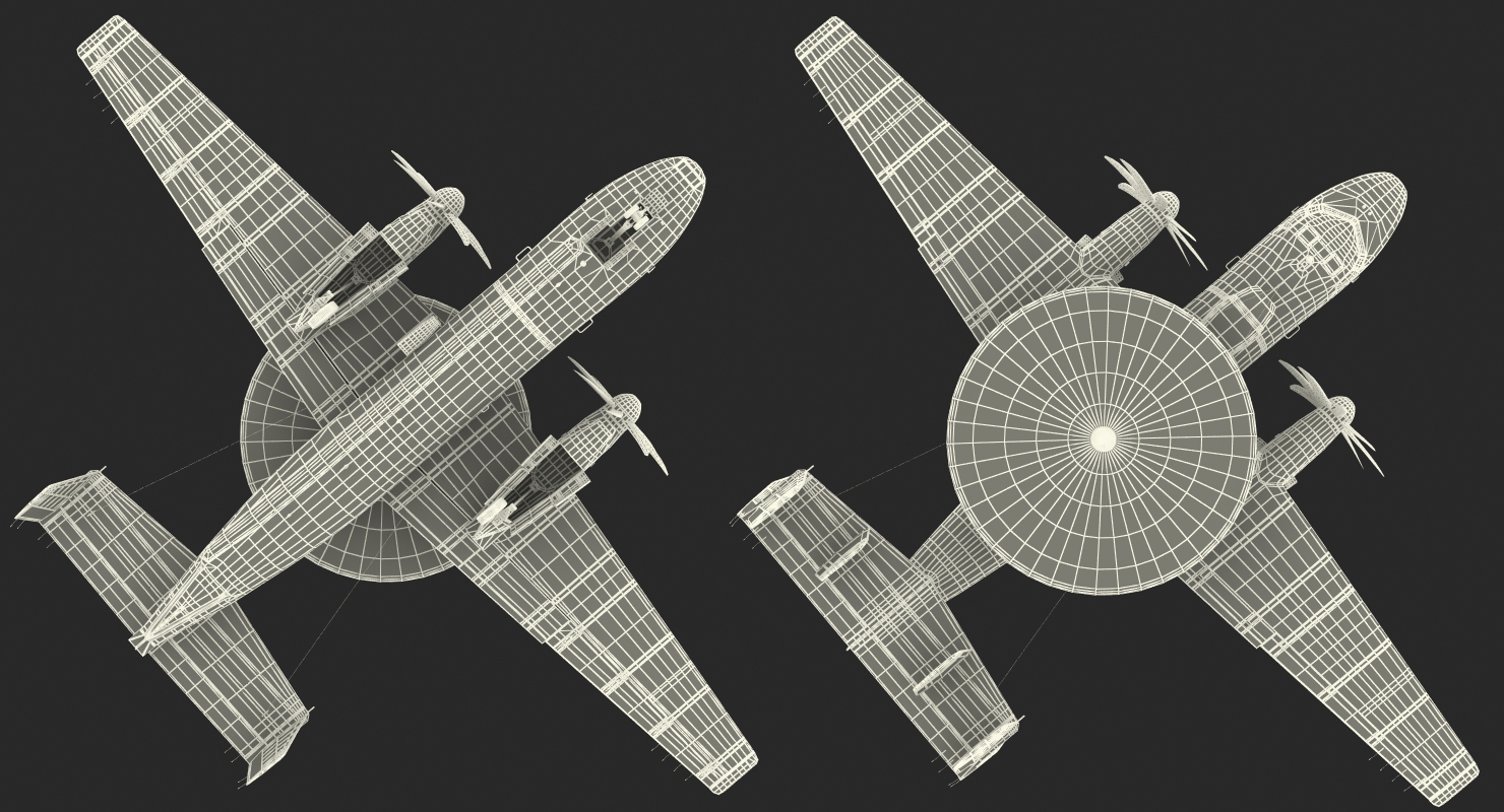 3D Grumman E 2 Hawkeye tactical Early Warning Aircraft