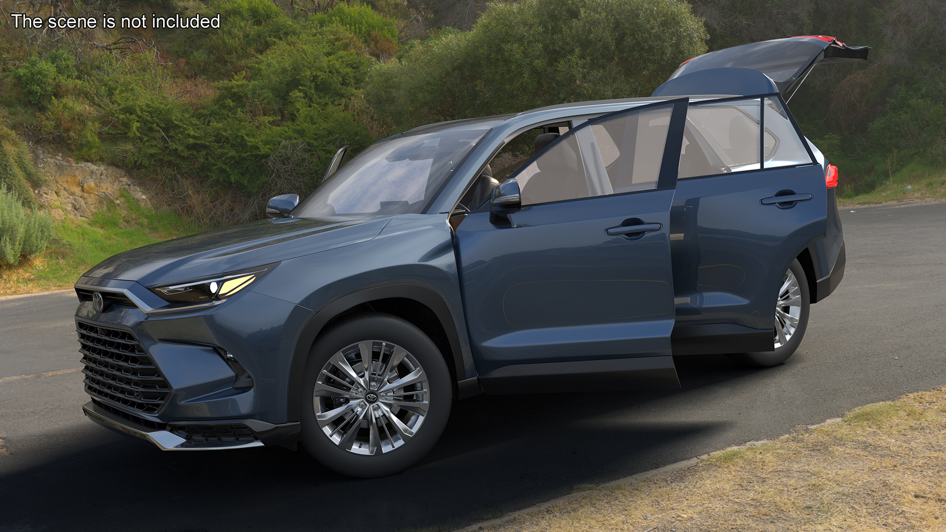 3D Toyota Grand Highlander 2024 model