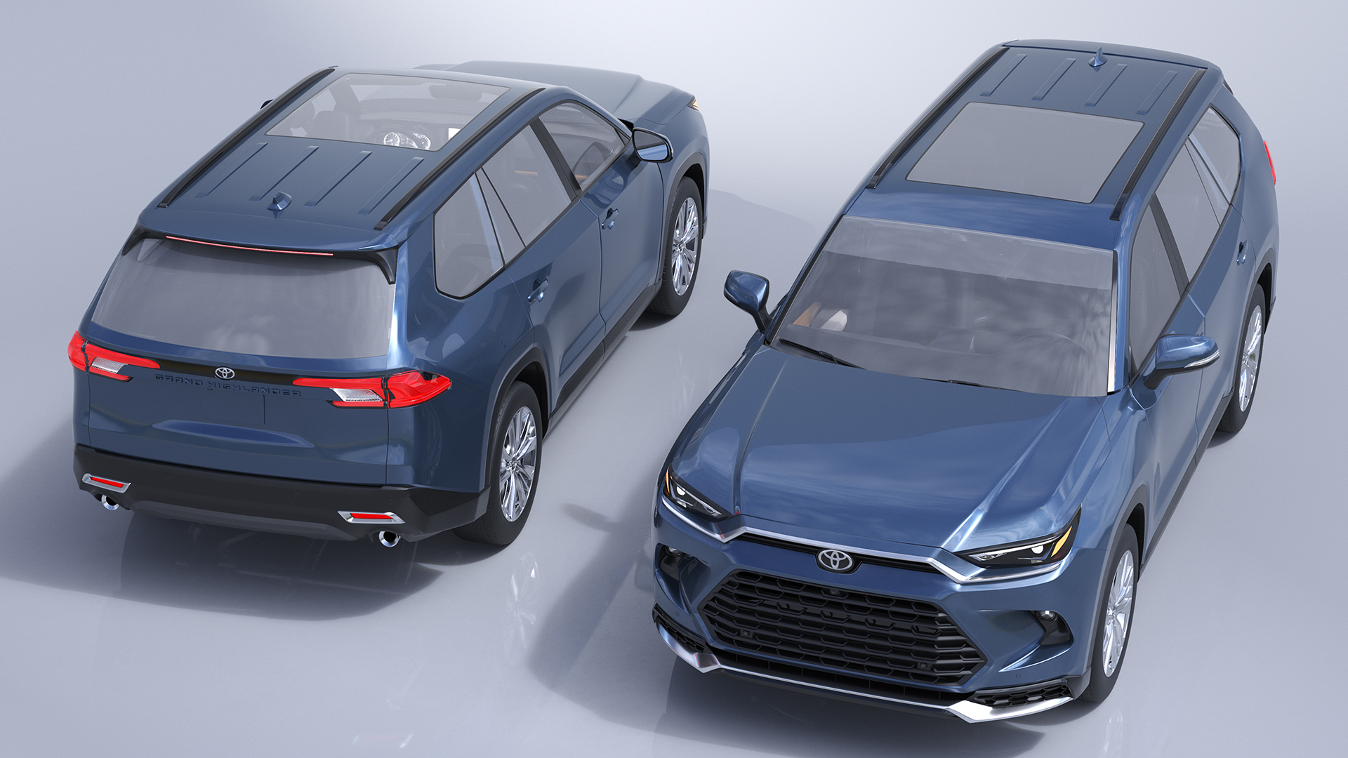 3D Toyota Grand Highlander 2024 model