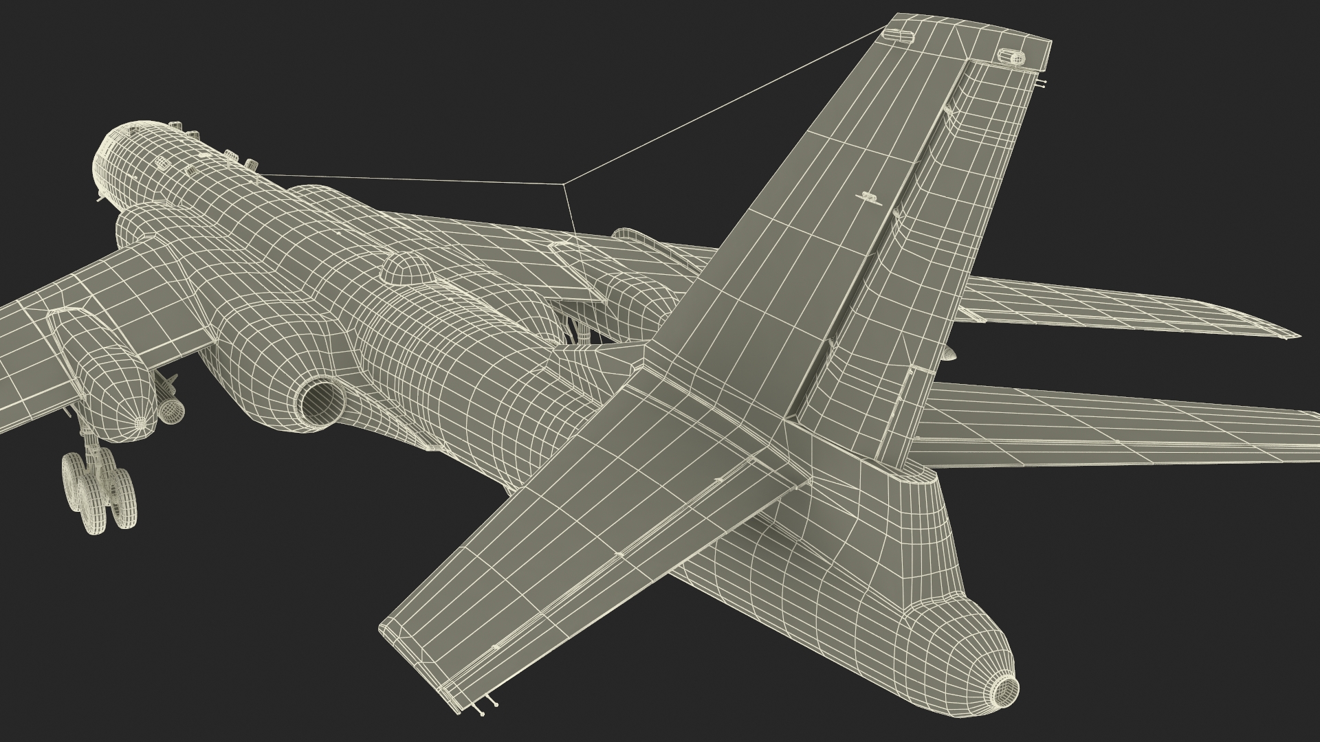 3D model Xian H-6 China Strategic Bomber with Weapon Maritime Strike Rigged for Maya