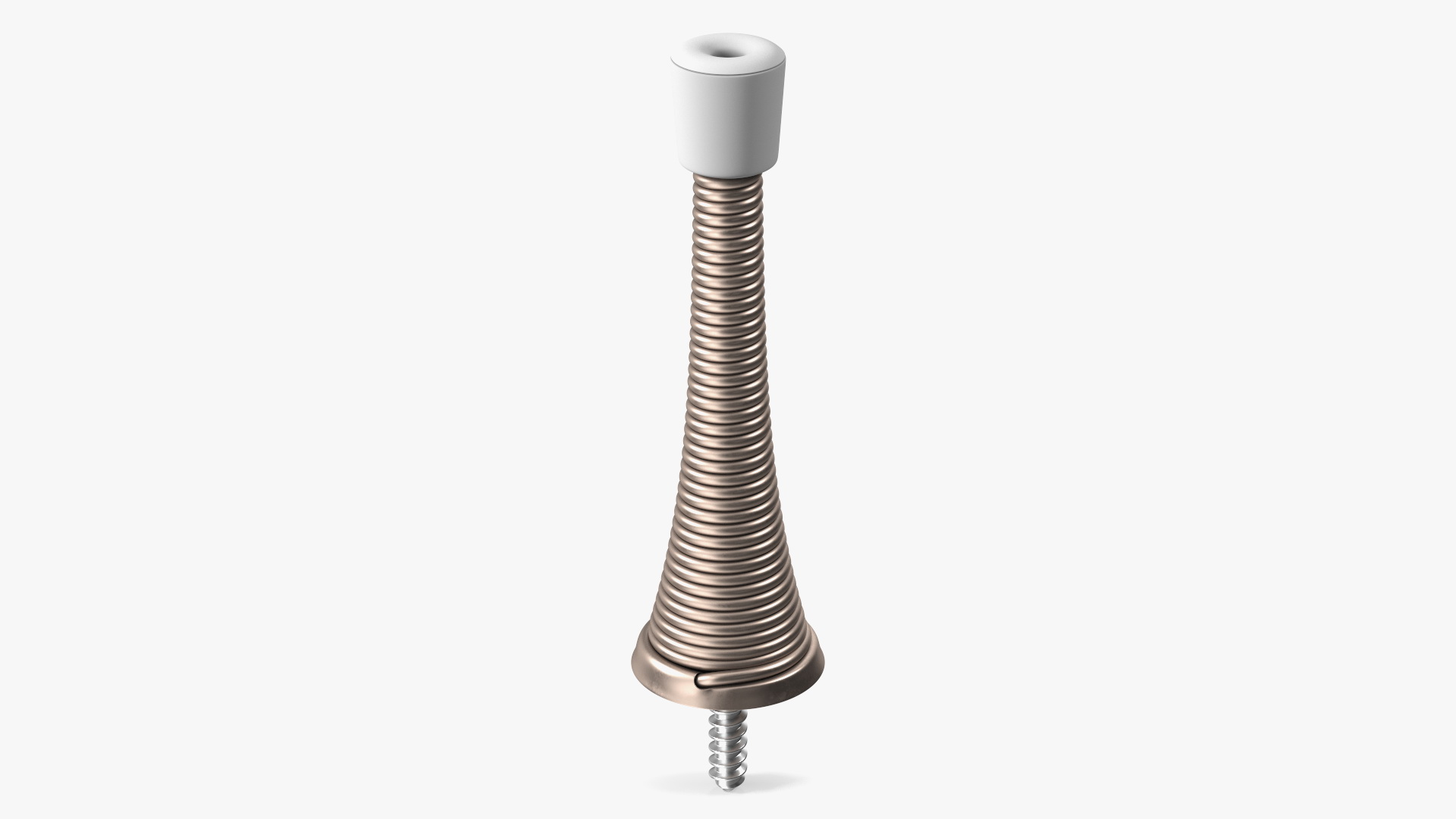 3D Chrome Spring Door Stop model