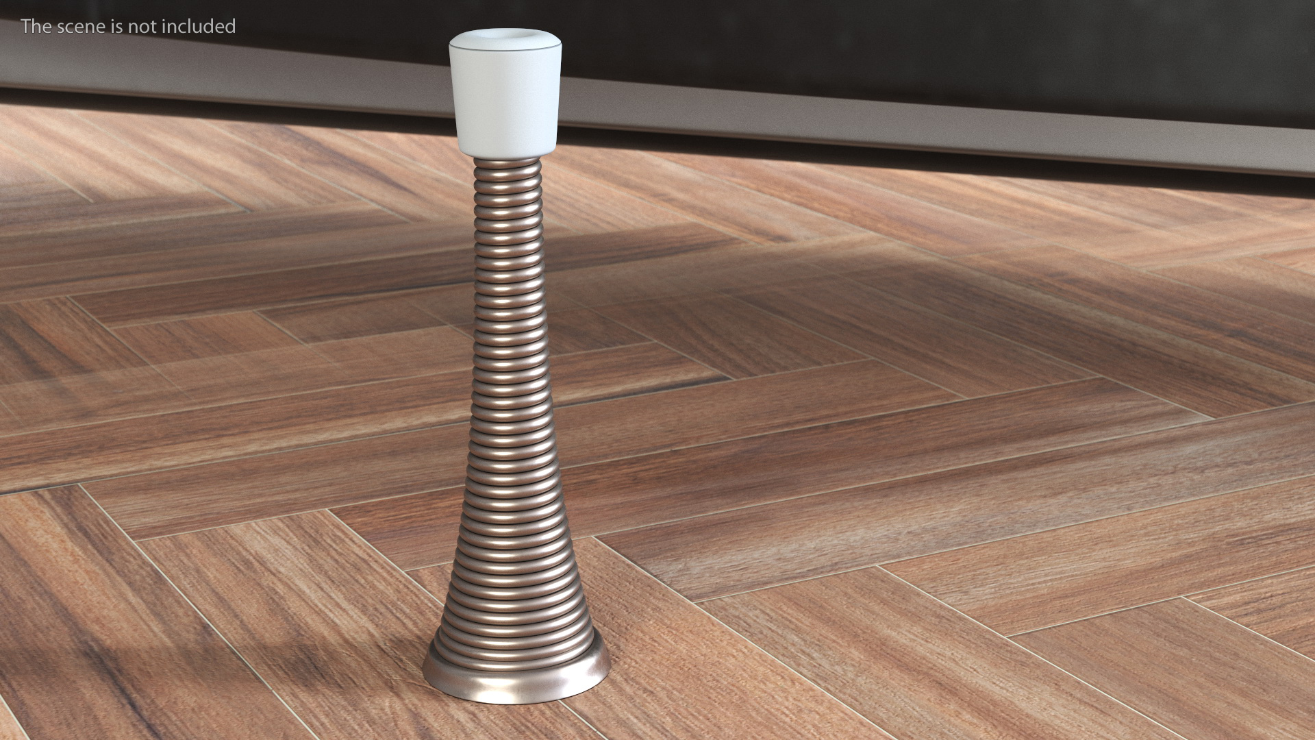 3D Chrome Spring Door Stop model