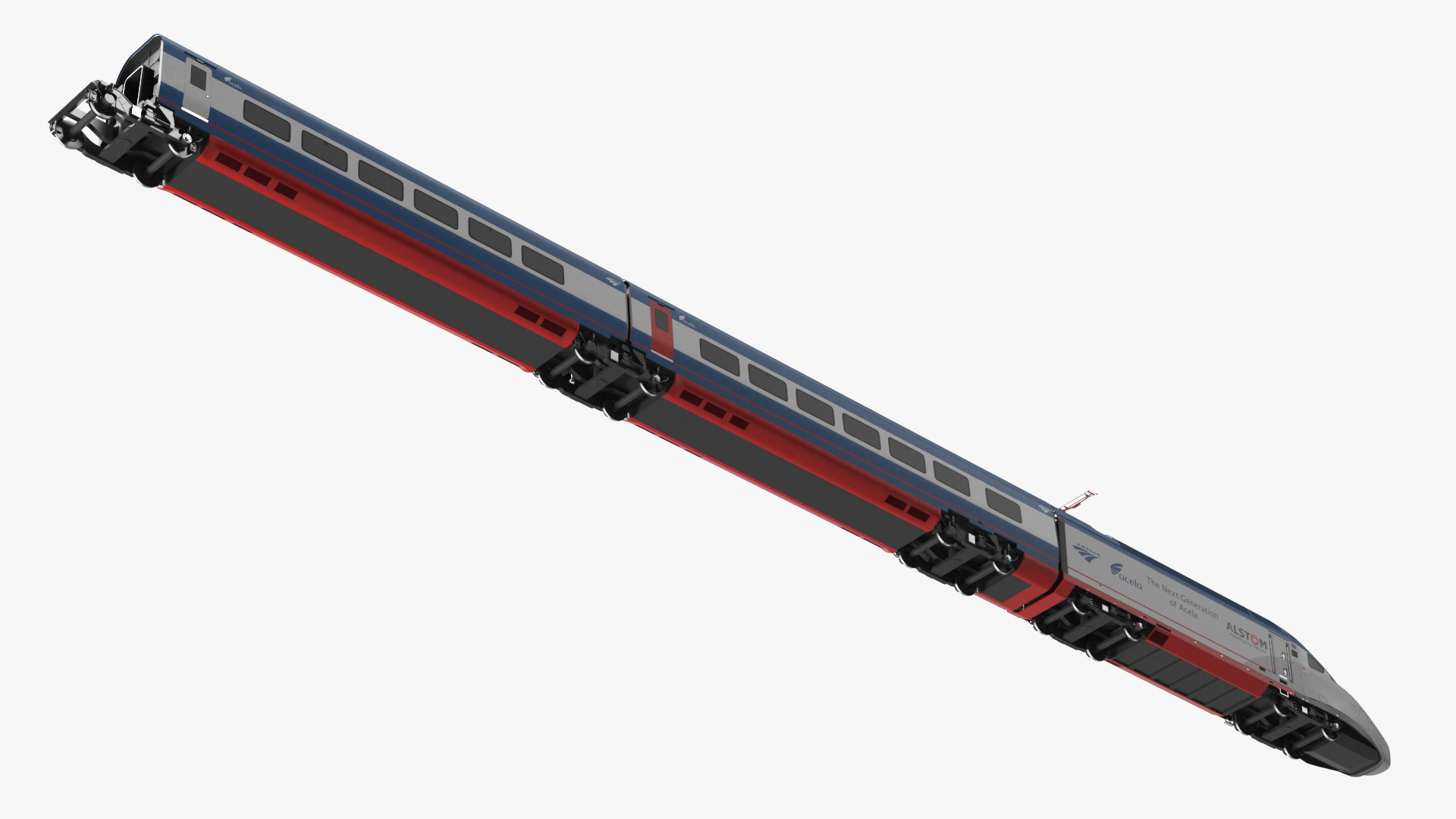 Amtrak Alstom Avelia Liberty Train 3D model