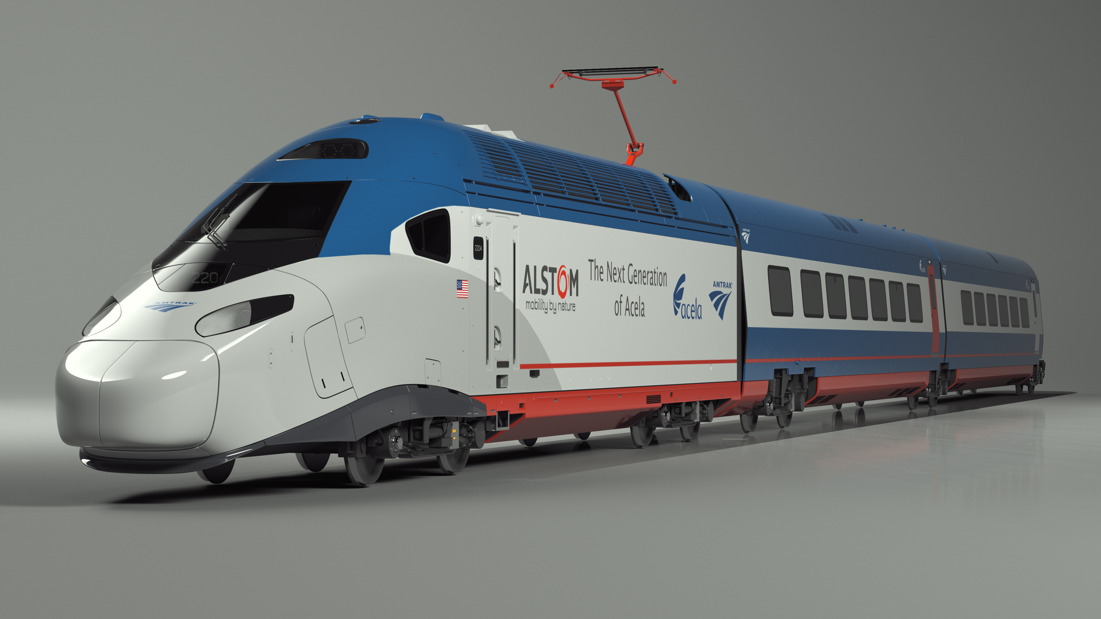 Amtrak Alstom Avelia Liberty Train 3D model