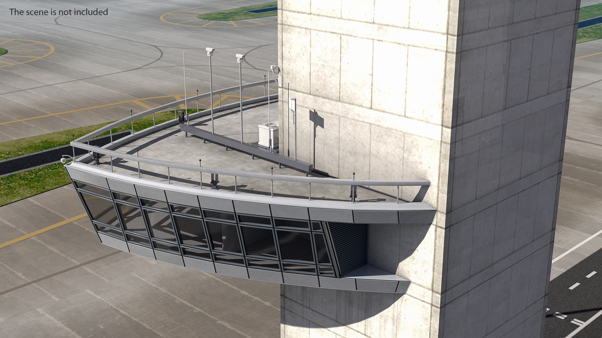 3D model Air Traffic Control Tower