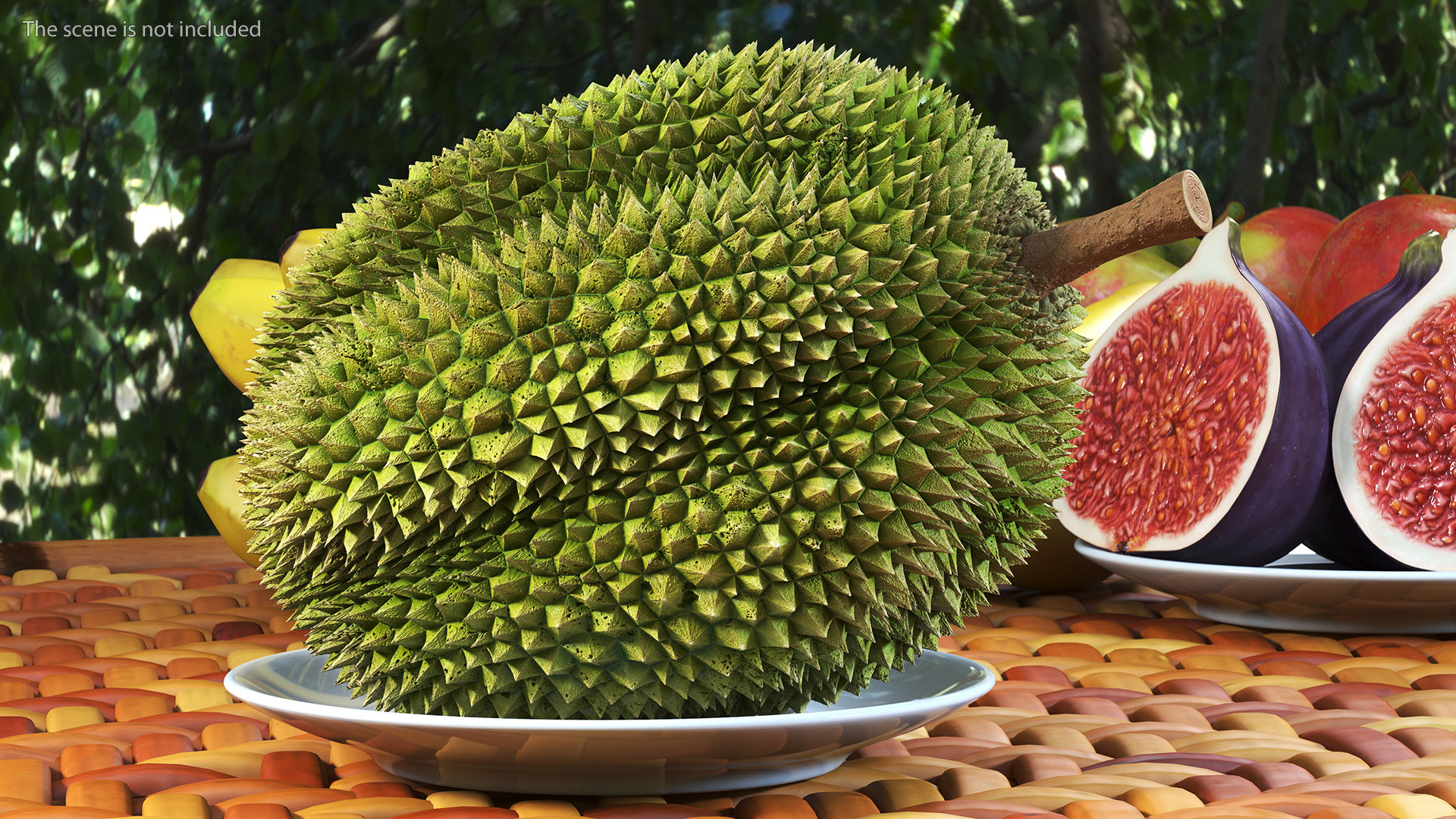 Ripe Durian Fruit 3D