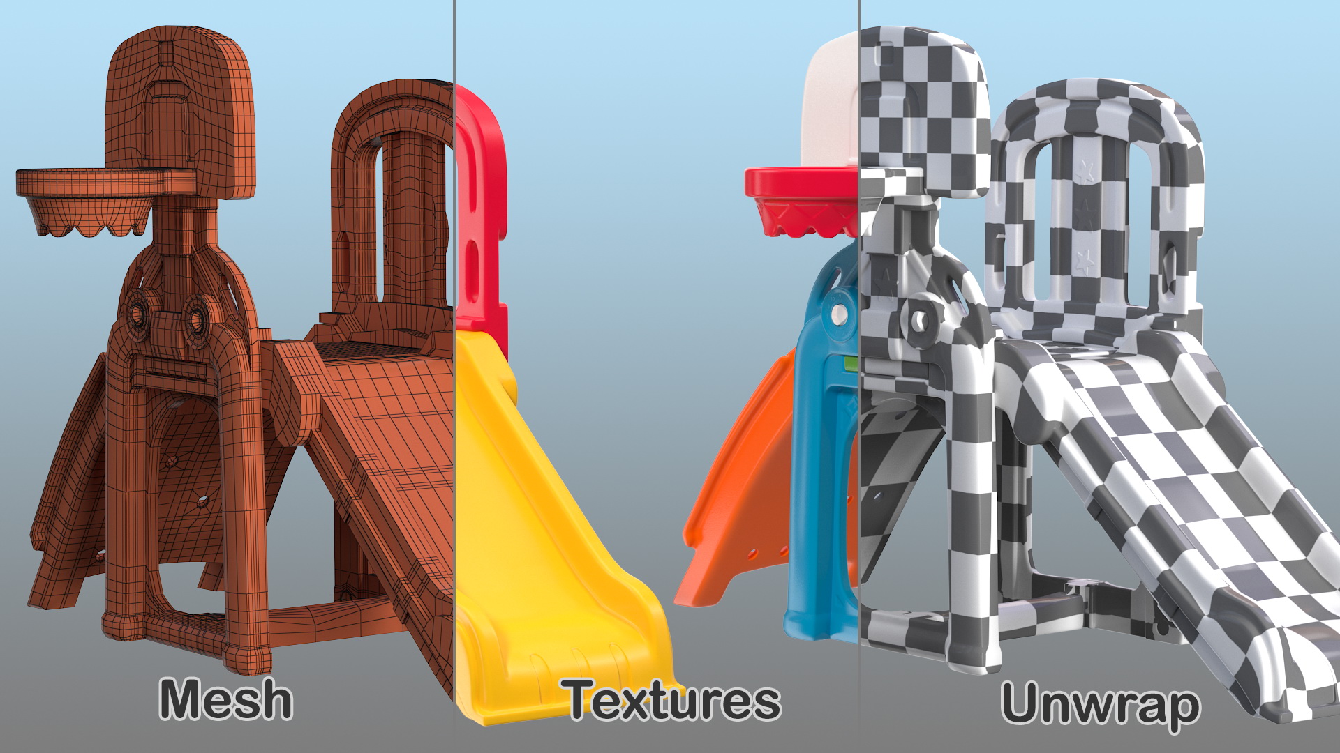 3D model Step2 Game Time Sports Climber and Slide