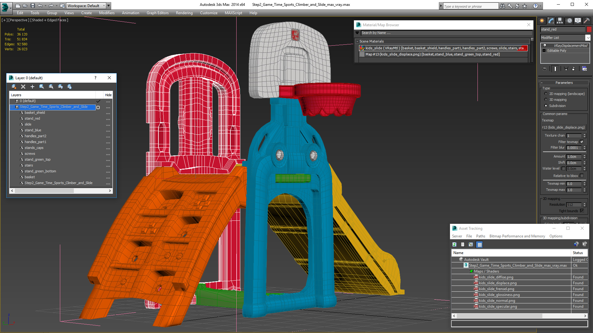 3D model Step2 Game Time Sports Climber and Slide