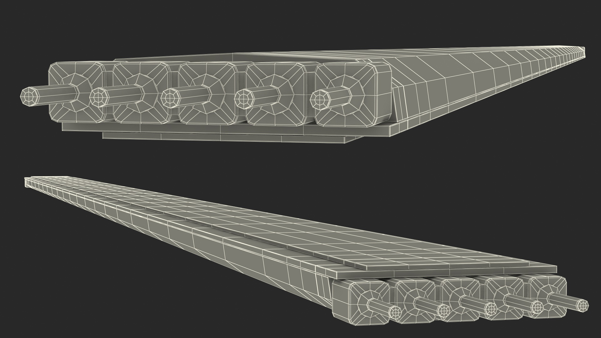 3D LED Strip Bar model