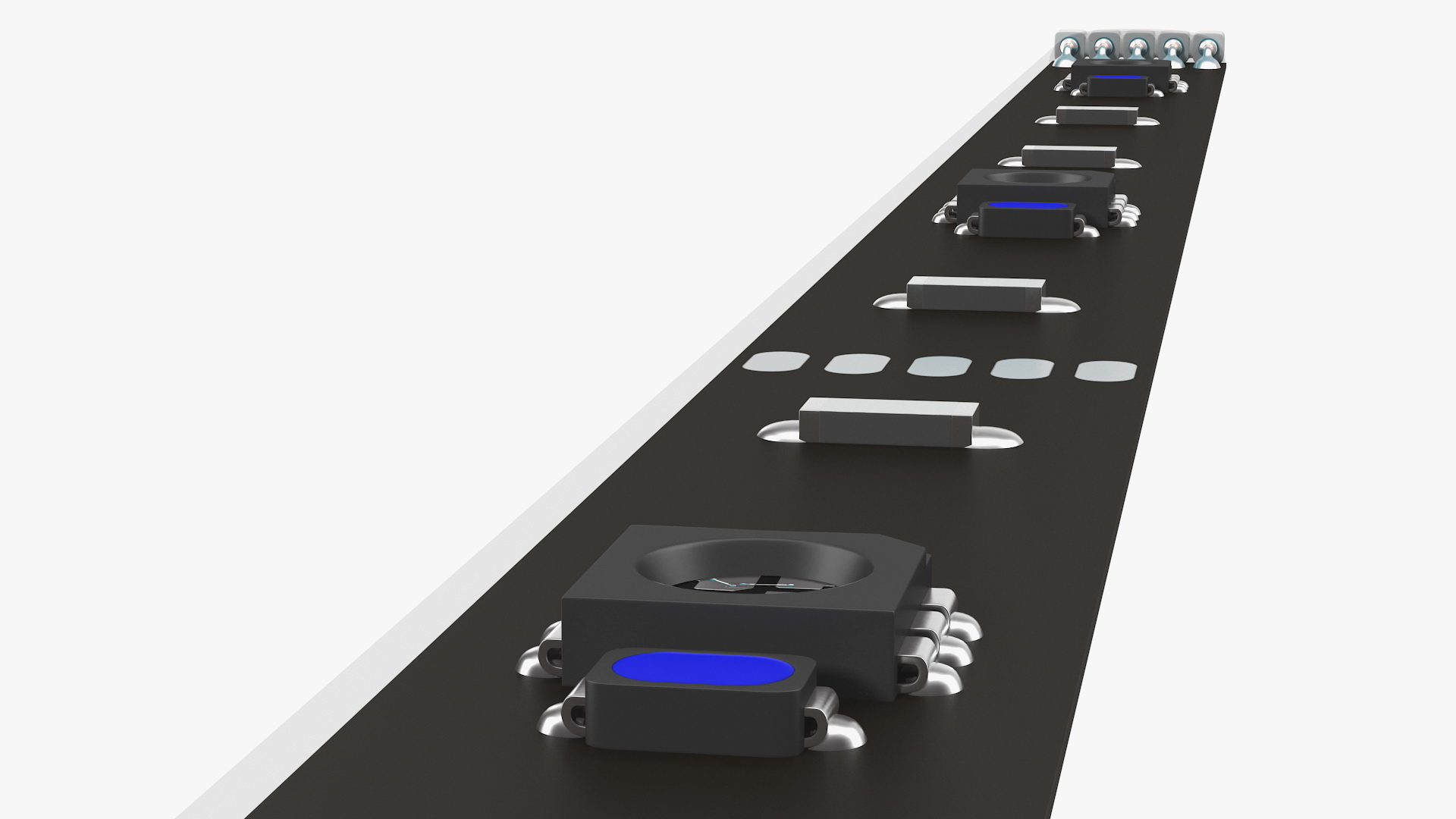 3D LED Strip Bar model