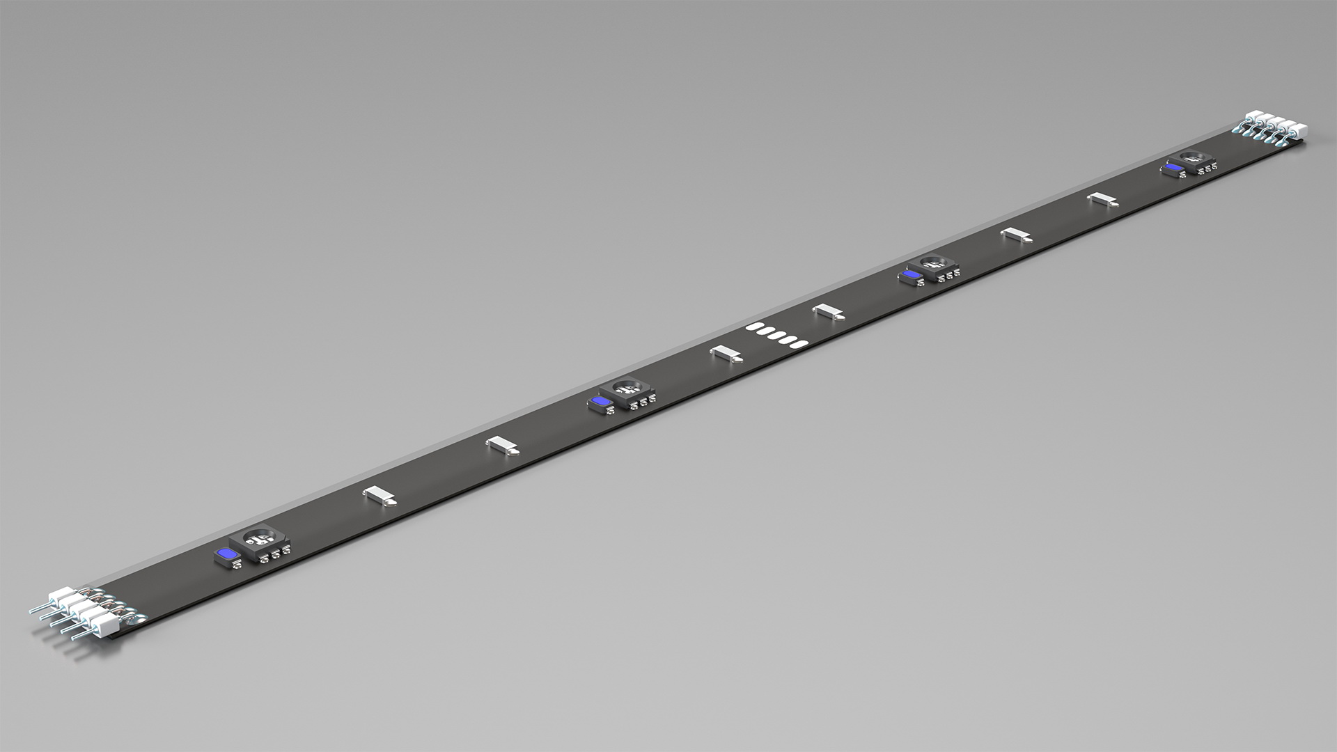 3D LED Strip Bar model