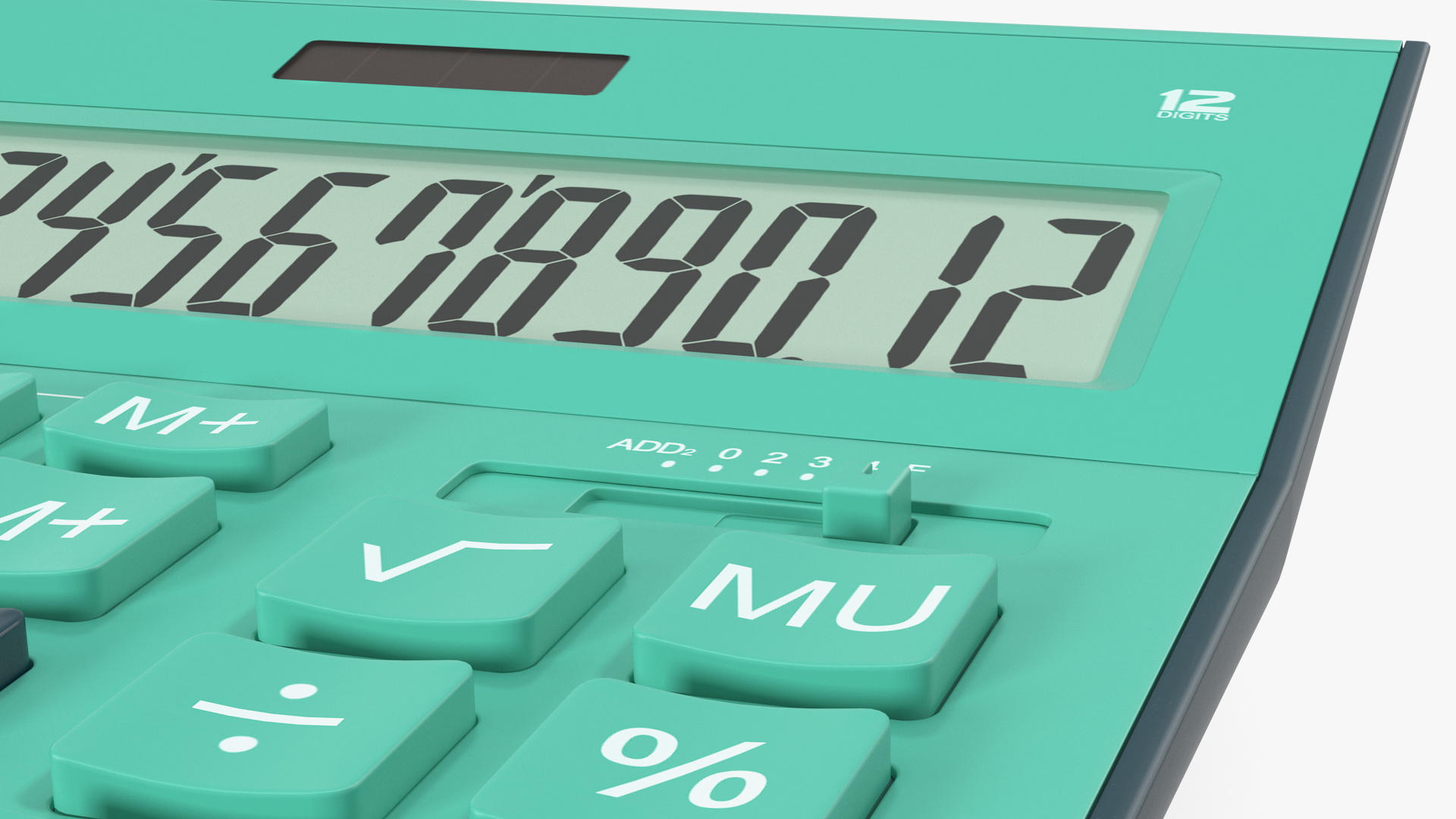 3D Teal Calculator Generic model