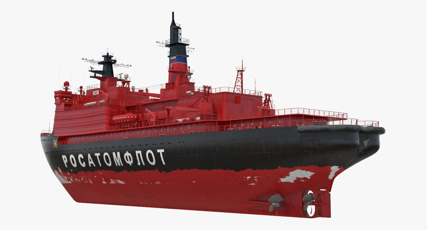 Nuclear Powered Icebreaker Yamal 3D