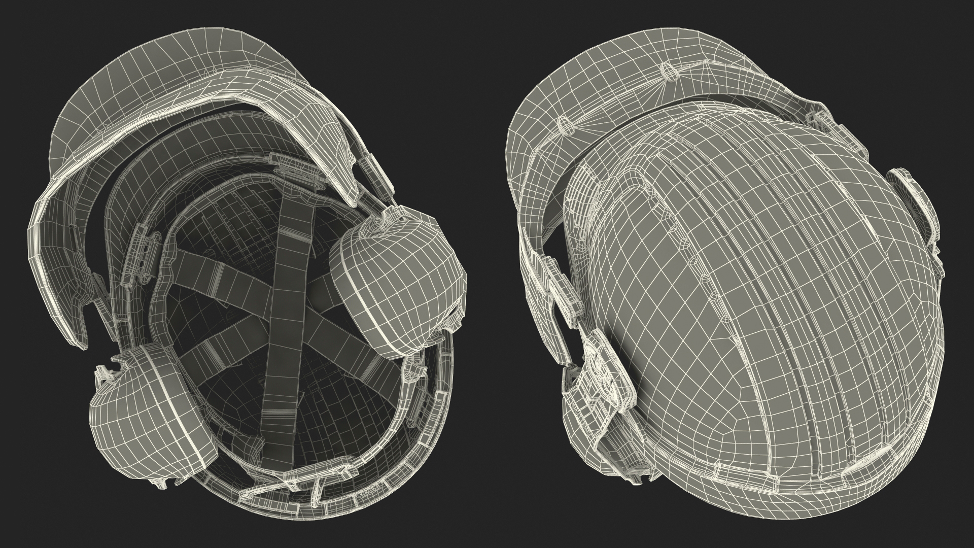 3D Orange Helmet Protect Head Husqvarna Forest model