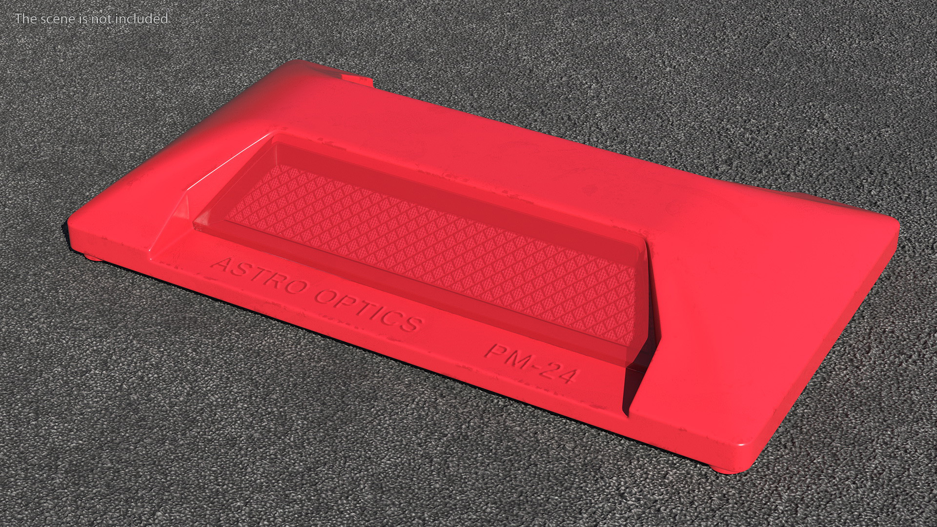 3D model Reflective Road Driveway Marker Red