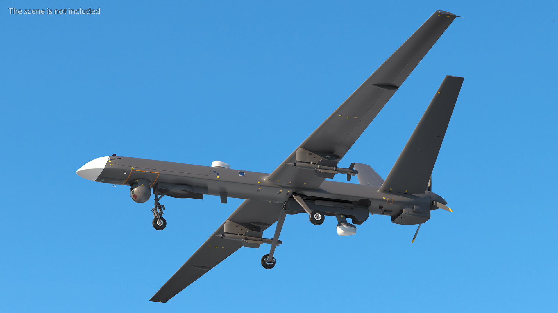 3D Unmanned Combat Aerial Vehicle Armed