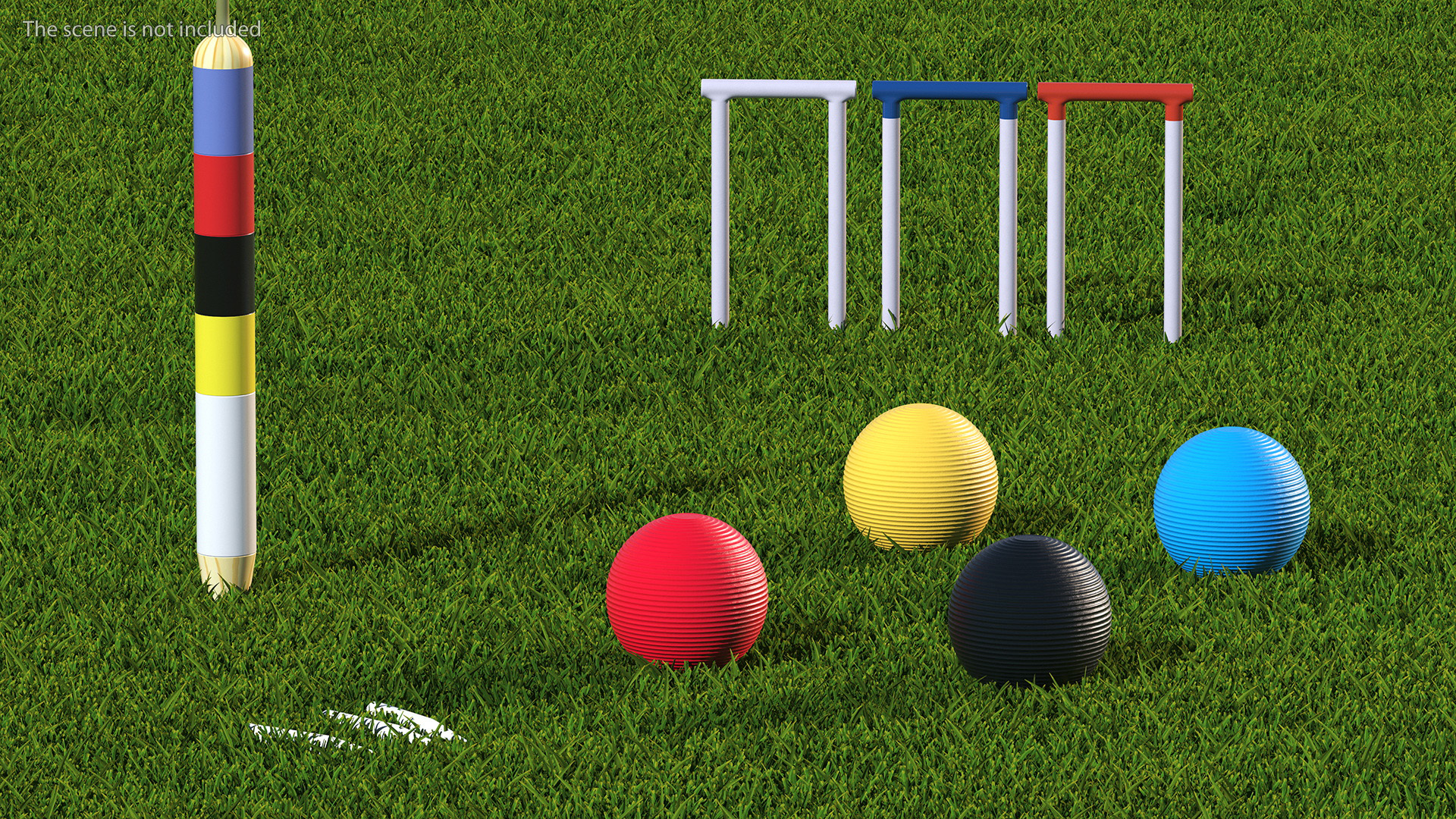 3D Croquet Set