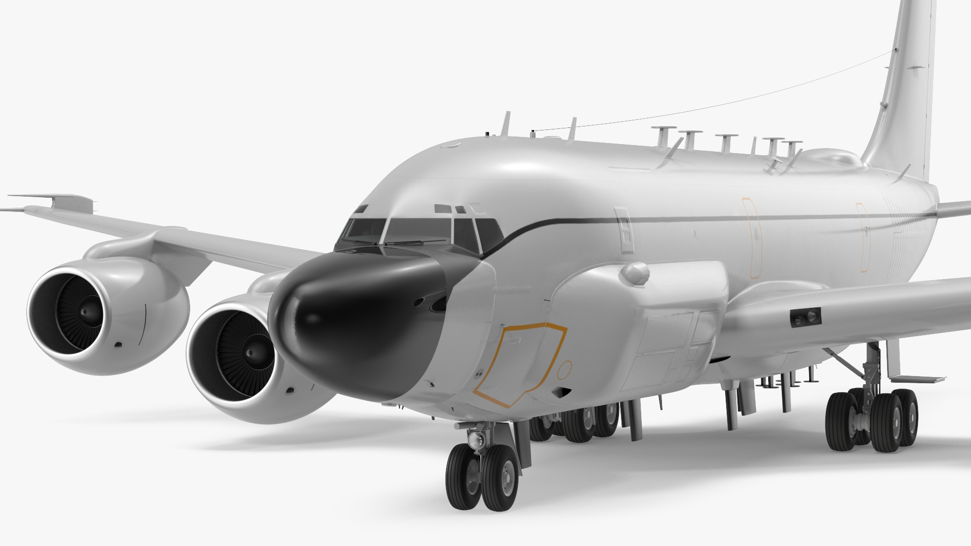 3D Boeing RC-135 Large Reconnaissance Aircraft model