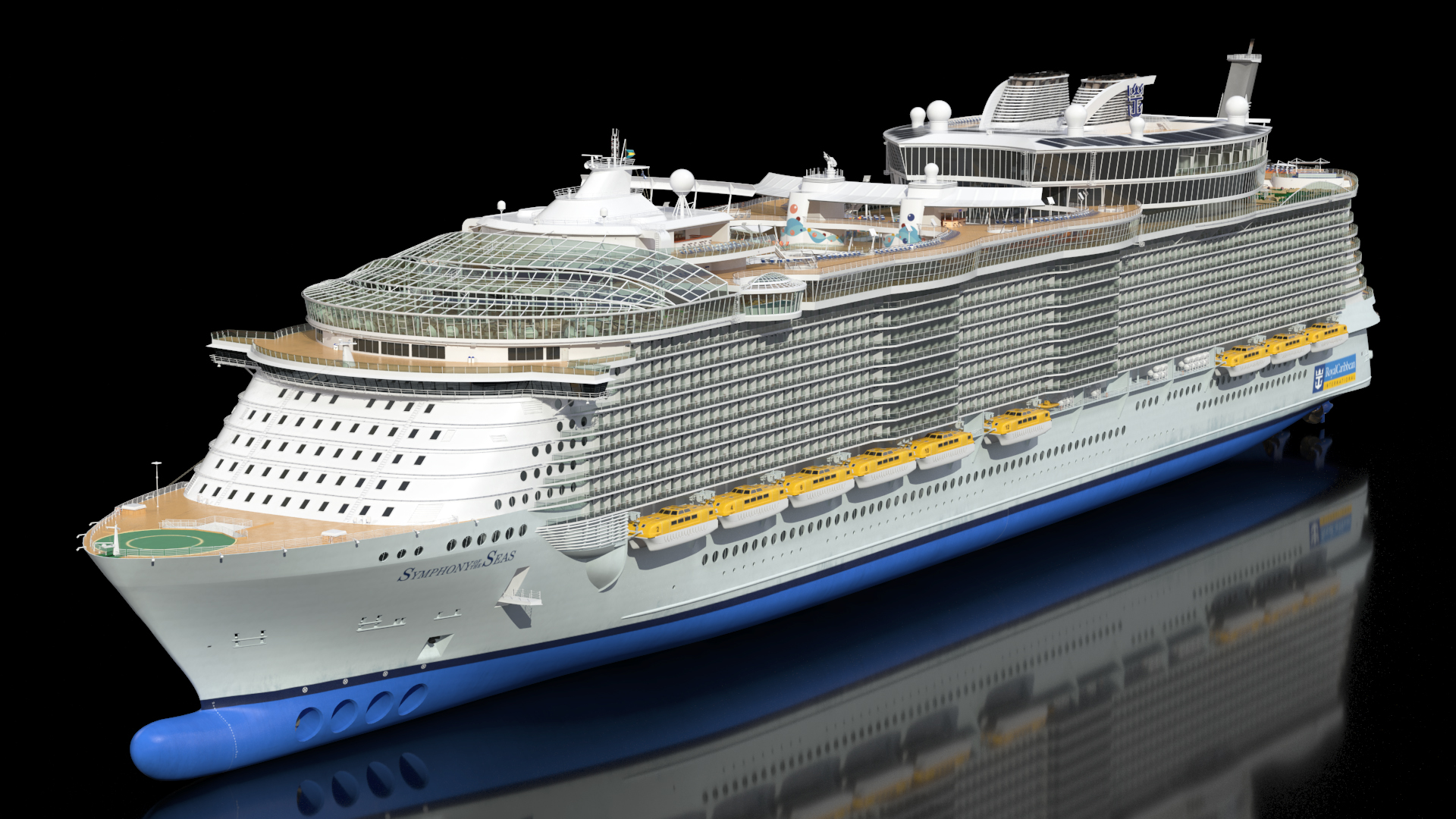 Oasis Class Cruise Ship Symphony of The Seas 3D model