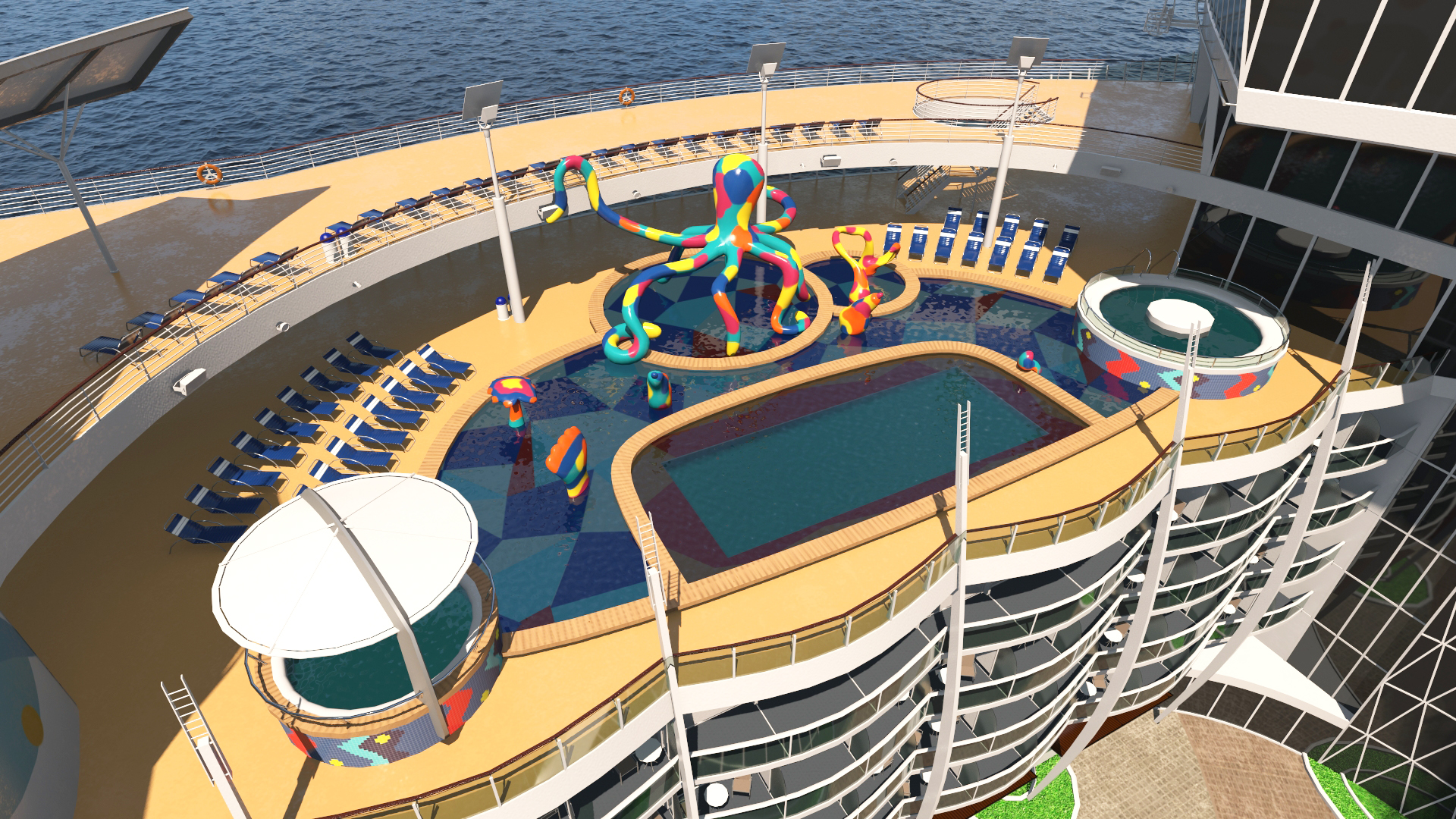 Oasis Class Cruise Ship Symphony of The Seas 3D model