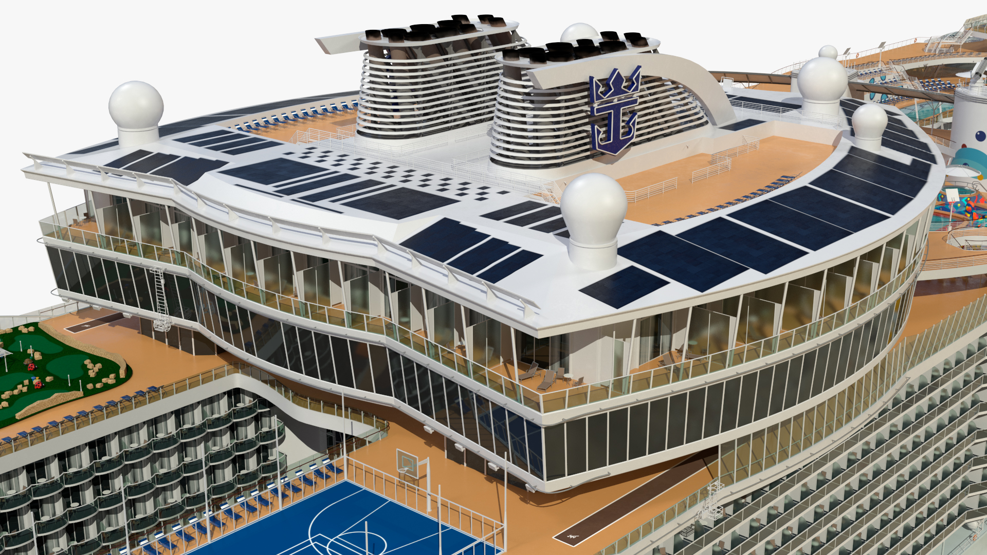 Oasis Class Cruise Ship Symphony of The Seas 3D model